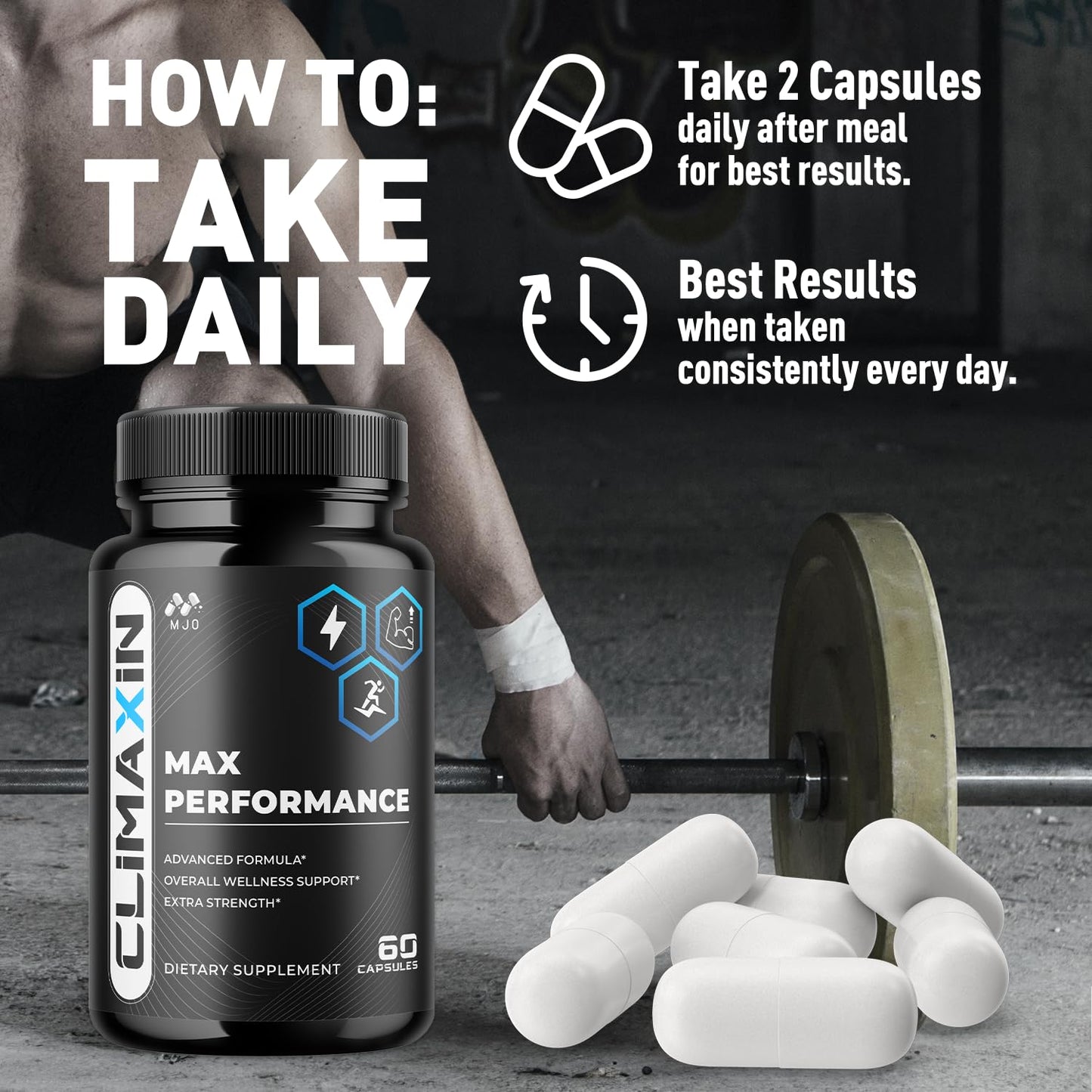 MJO Climaxin Capsules, 120 Capsules