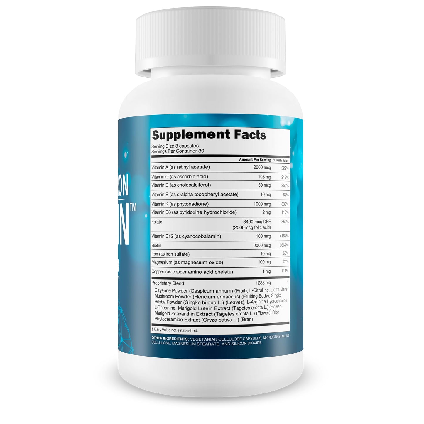 True You Health Ultra Iron Brain Improved Memory Formula 90 Capsules