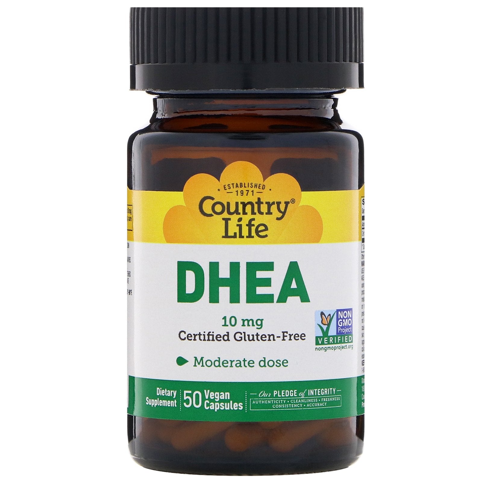 Country Life DHEA 10 mg Capsules, 50 Count