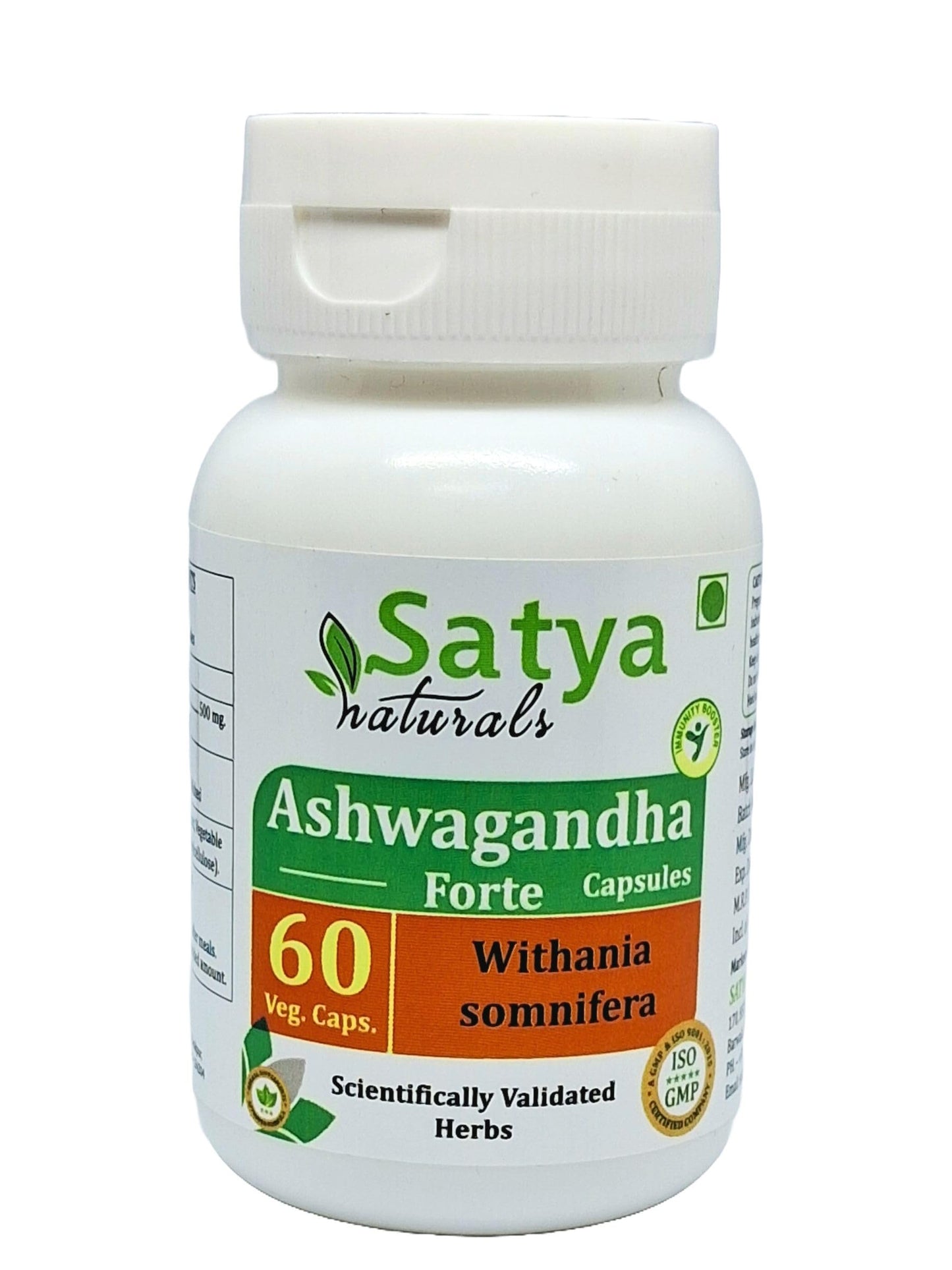 Satya Naturals Ashwagandha Forte 500 mg Capsules, 240 Count