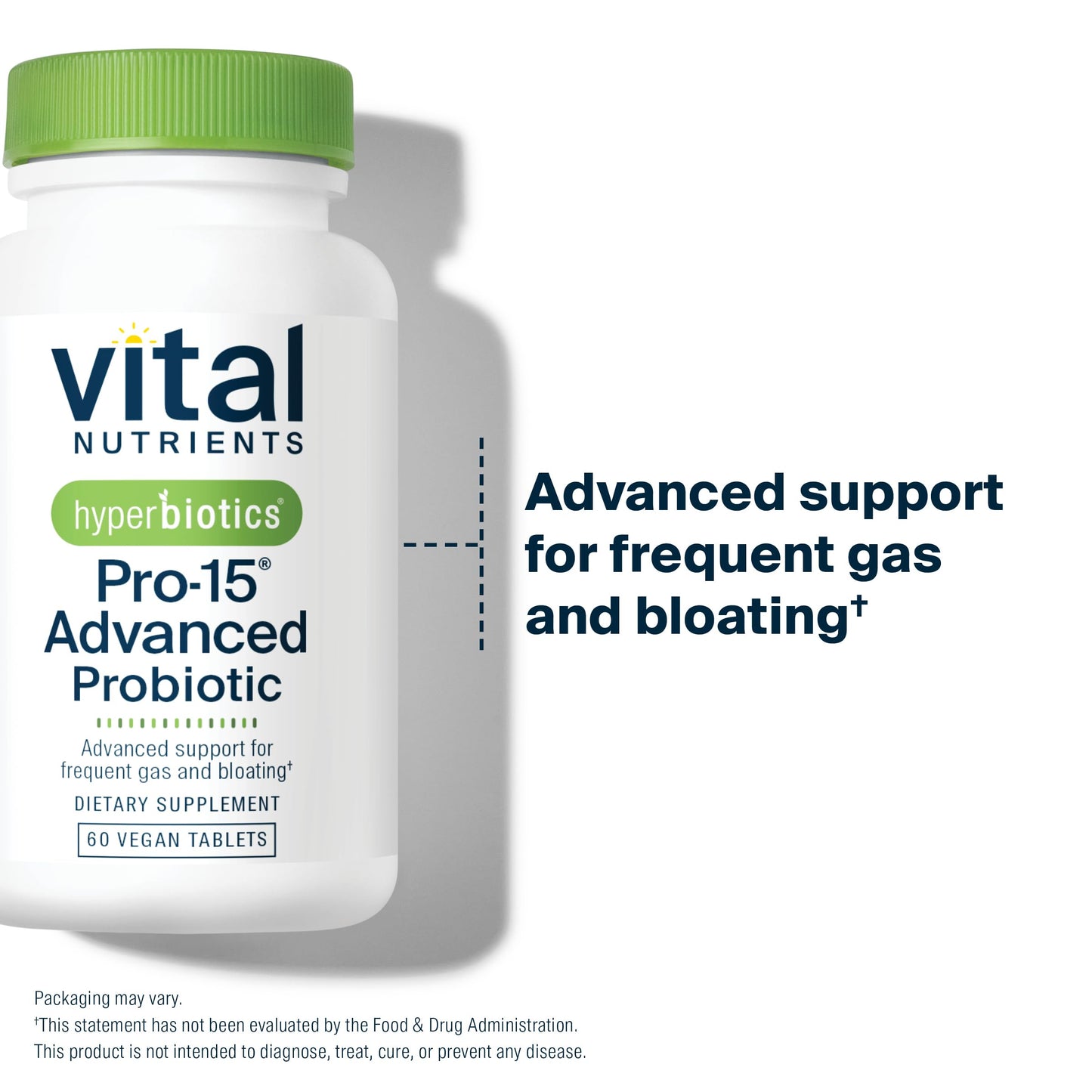 Hyperbiotics Vital Nutrients Pro-15 Advanced Probiotics Tablets, 60 Count