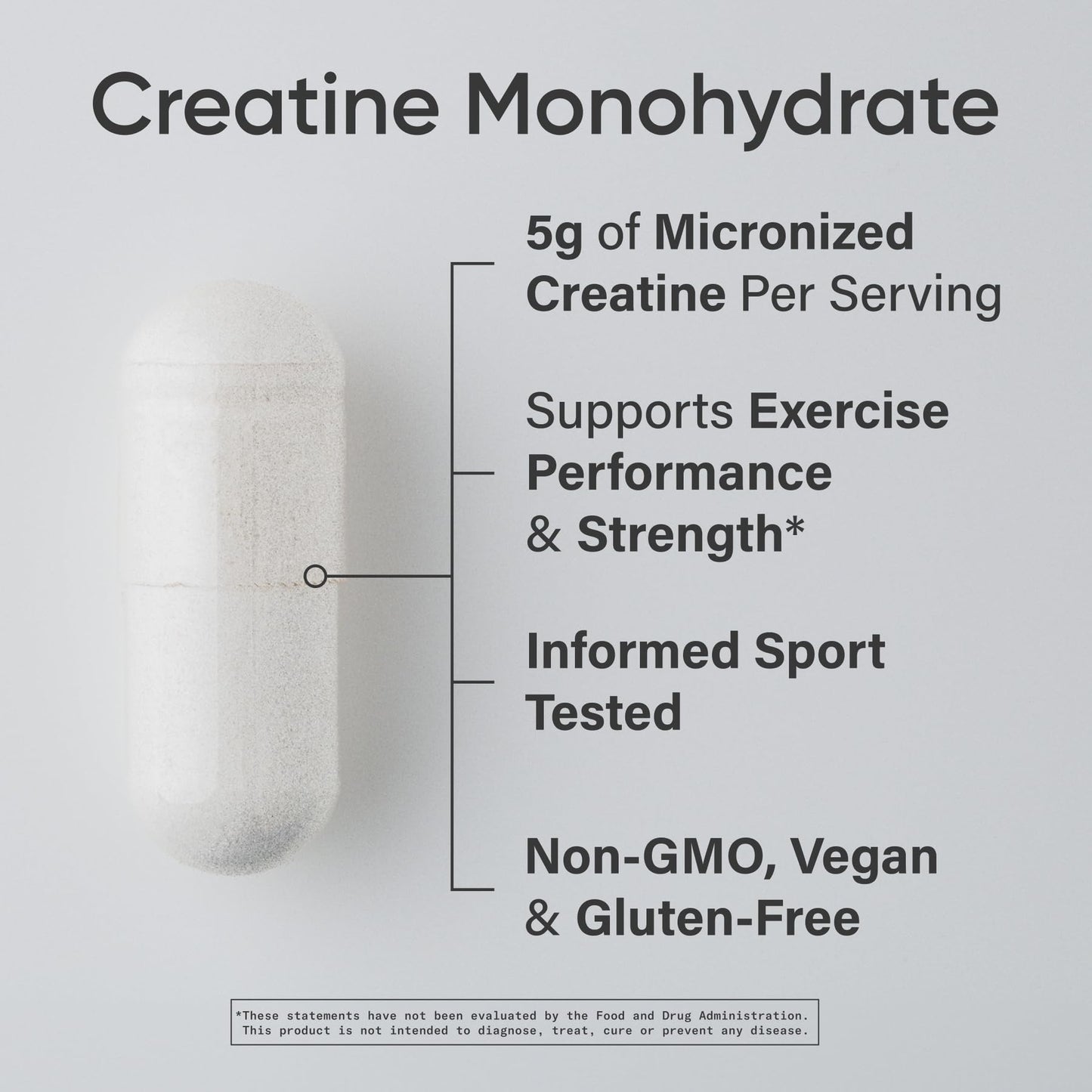 Sports Research Creatine Monohydrate Capsule 120 Count