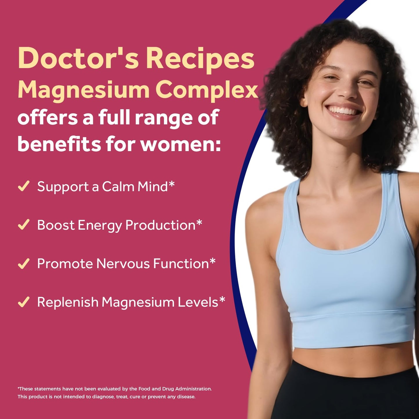 Doctor's Recipes 14-in-1 Magnesium Complex, 200 mg Elemental Magnesium Capsule, 120 Count