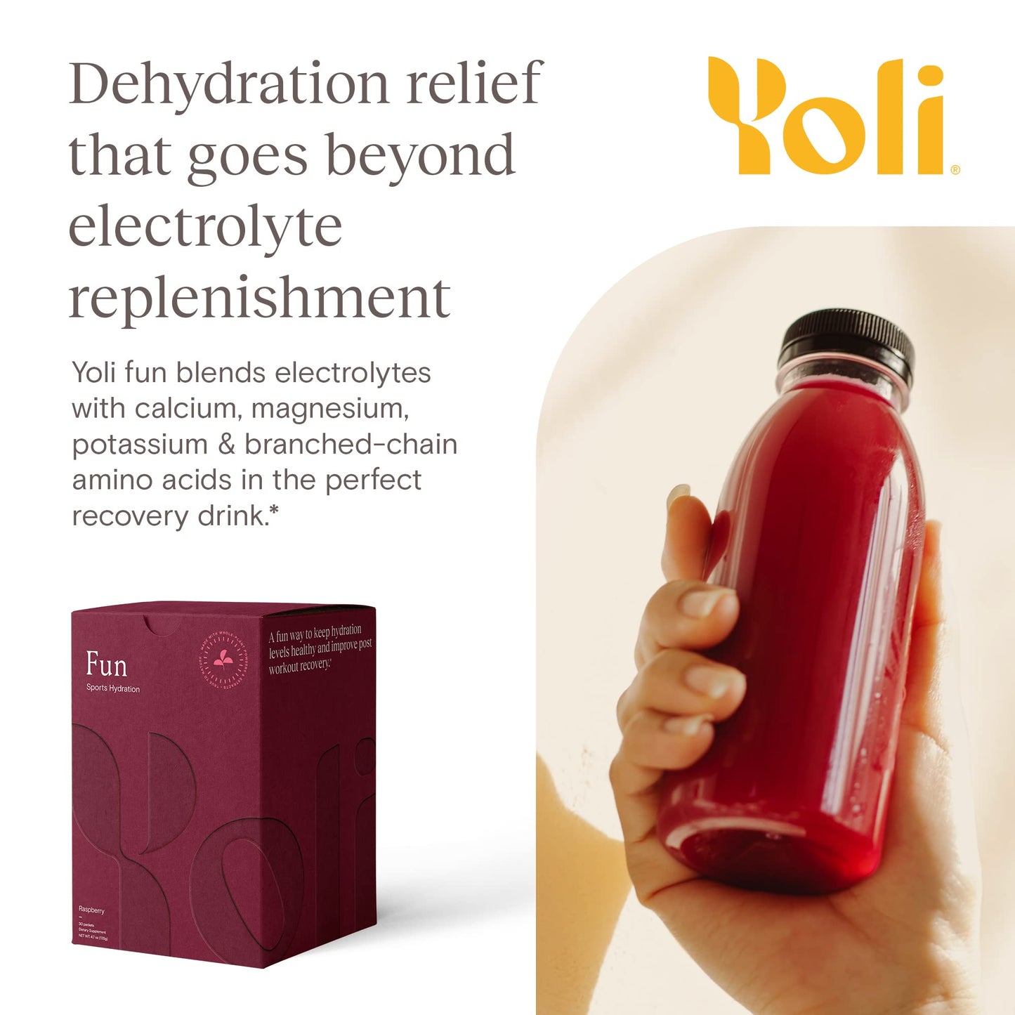 Yoli Electrolyte Powder Packets, Alkalete Blend, 4.7 Ounce Pack of 1