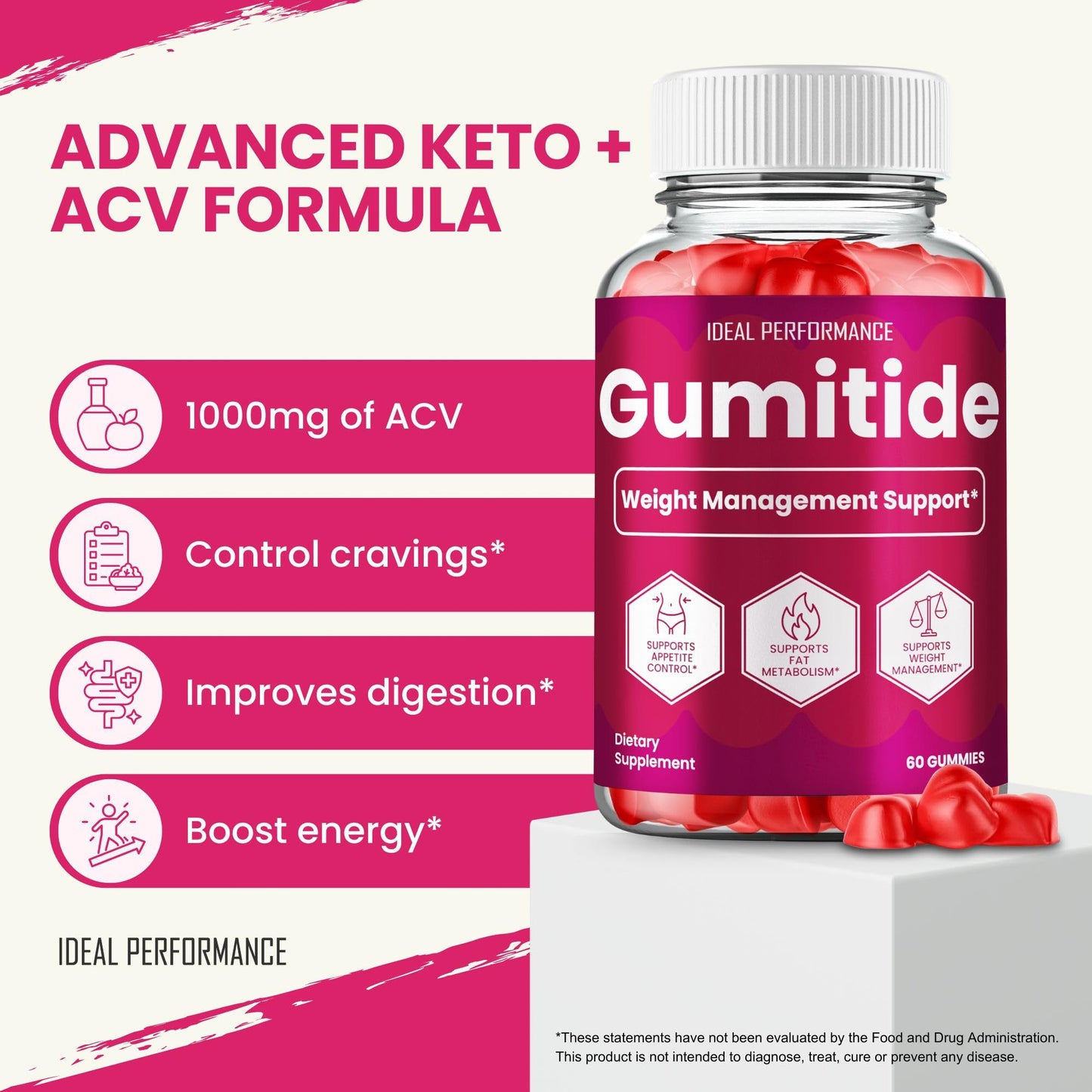 IDEAL PERFORMANCE Gumitide Gummies 300