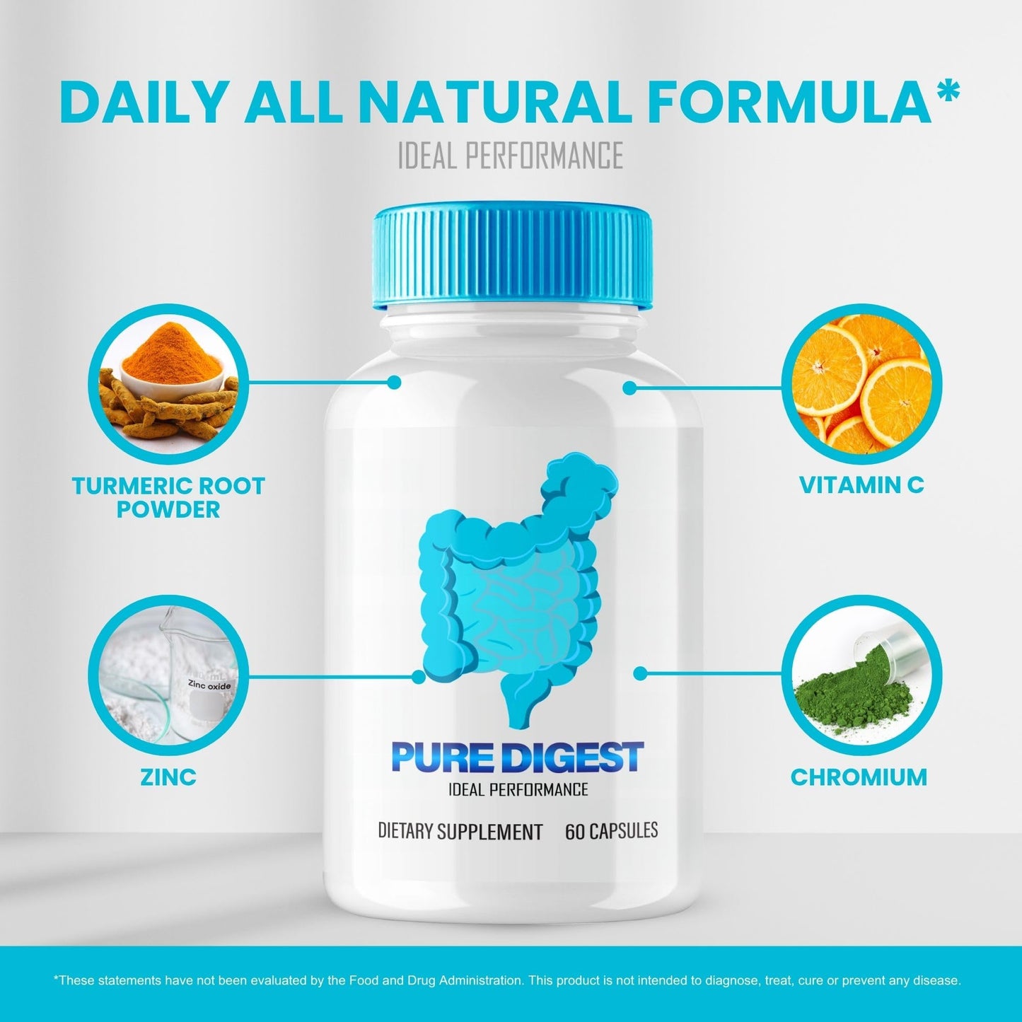 IDEAL PERFORMANCE Pure Digest Capsules 180