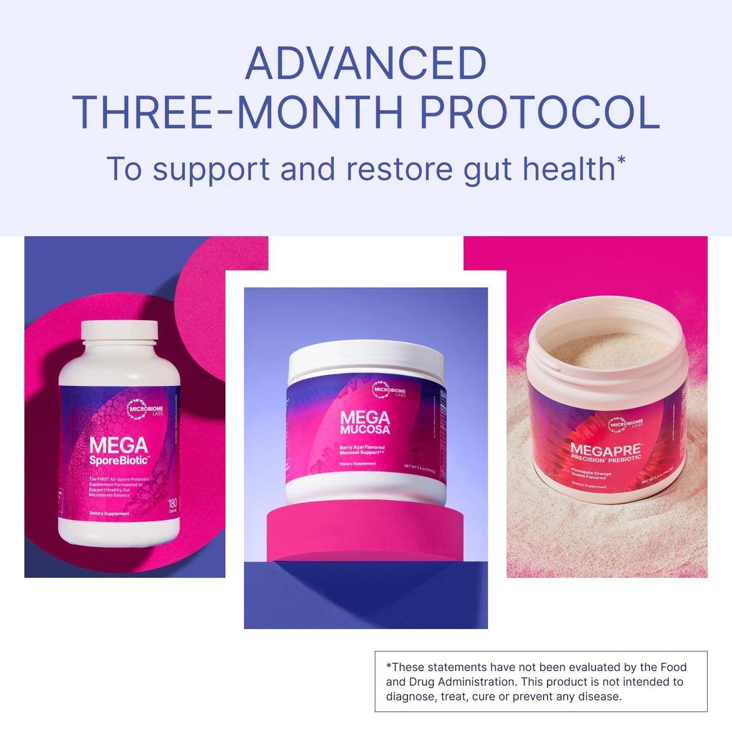 Microbiome Labs Total Gut Restoration Kit Powder, 4 oz