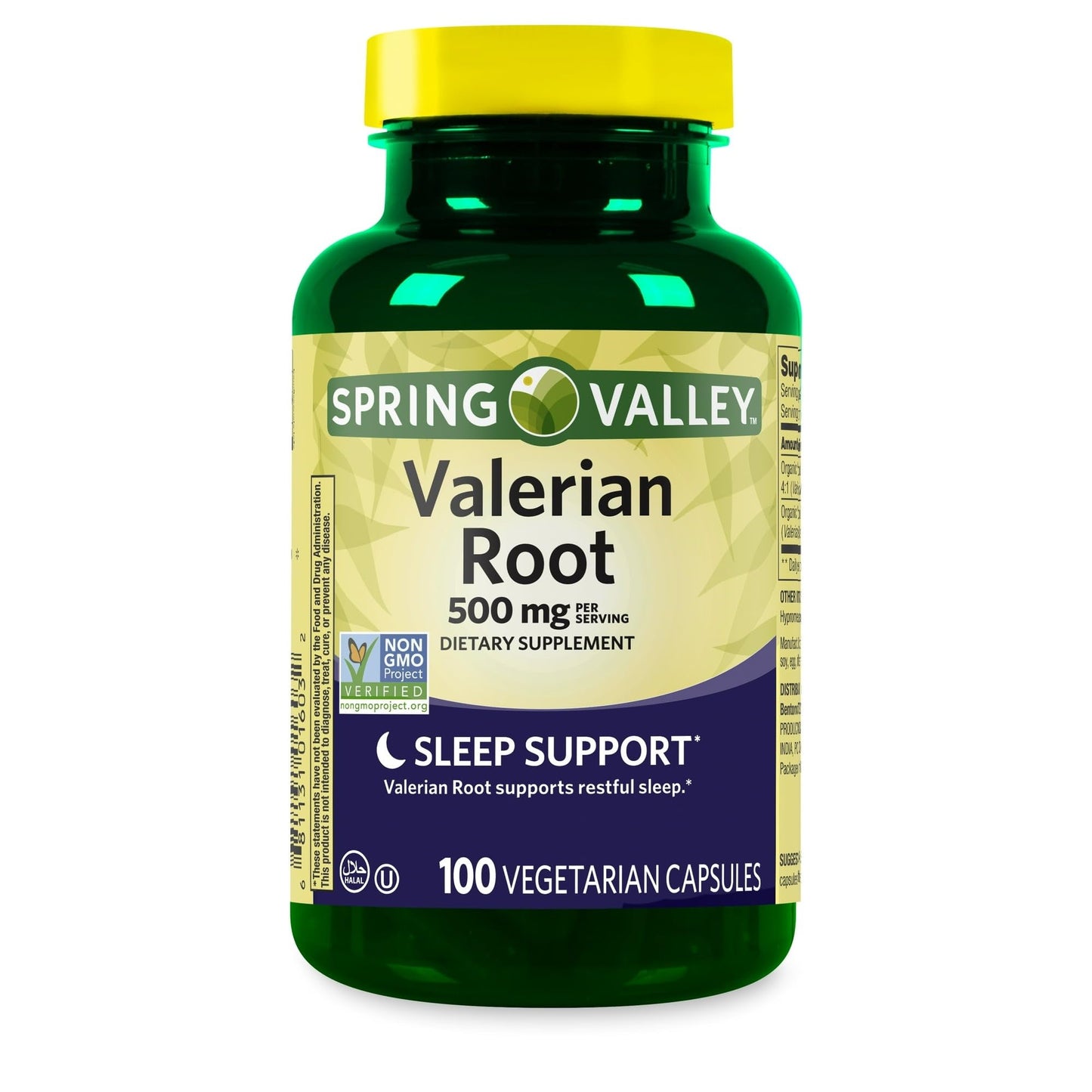 BASKETGOODS Valerian Root 500 mg Vegetarian Capsules, 100 Count