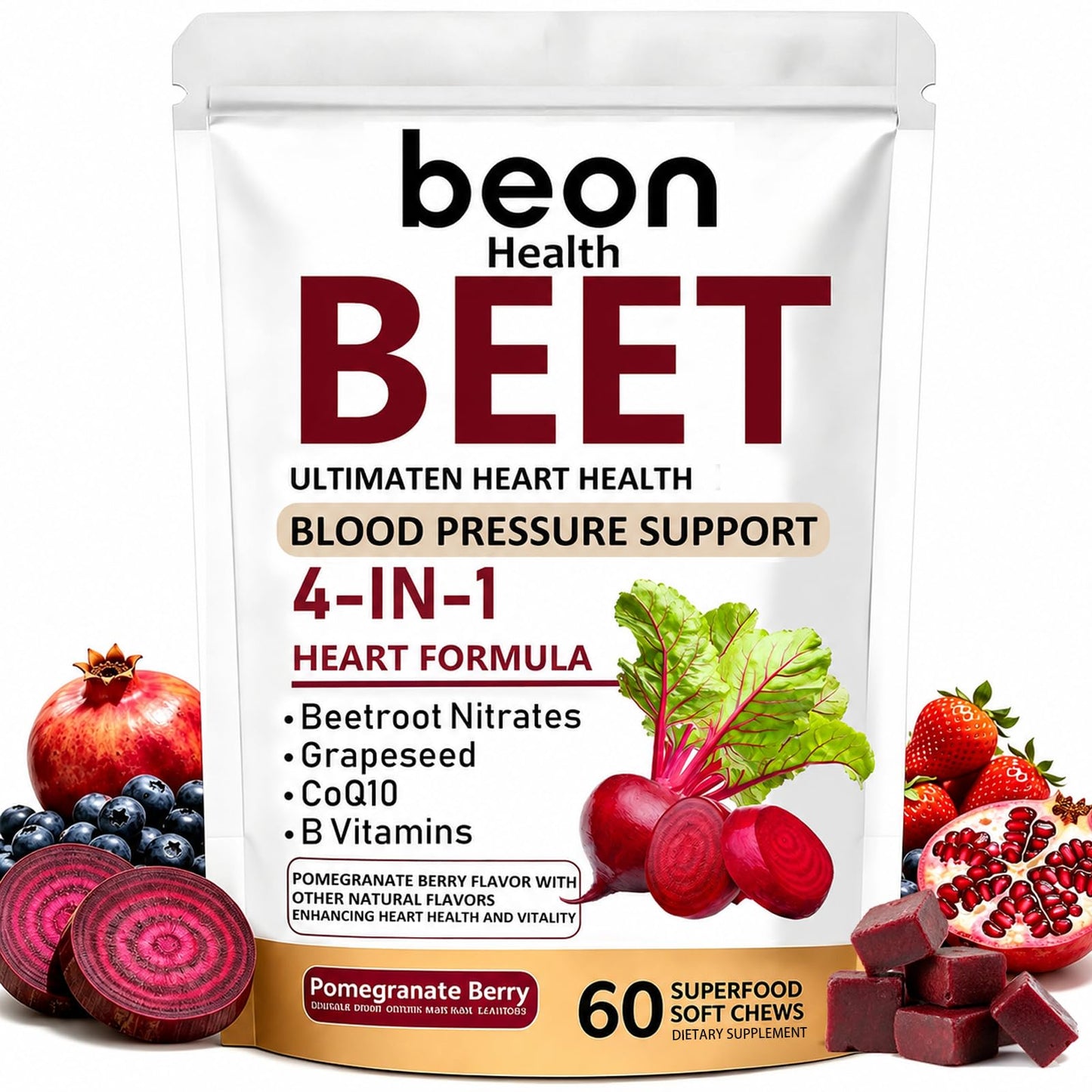 Beon Health Beetroot Chews Capsule 60 Count