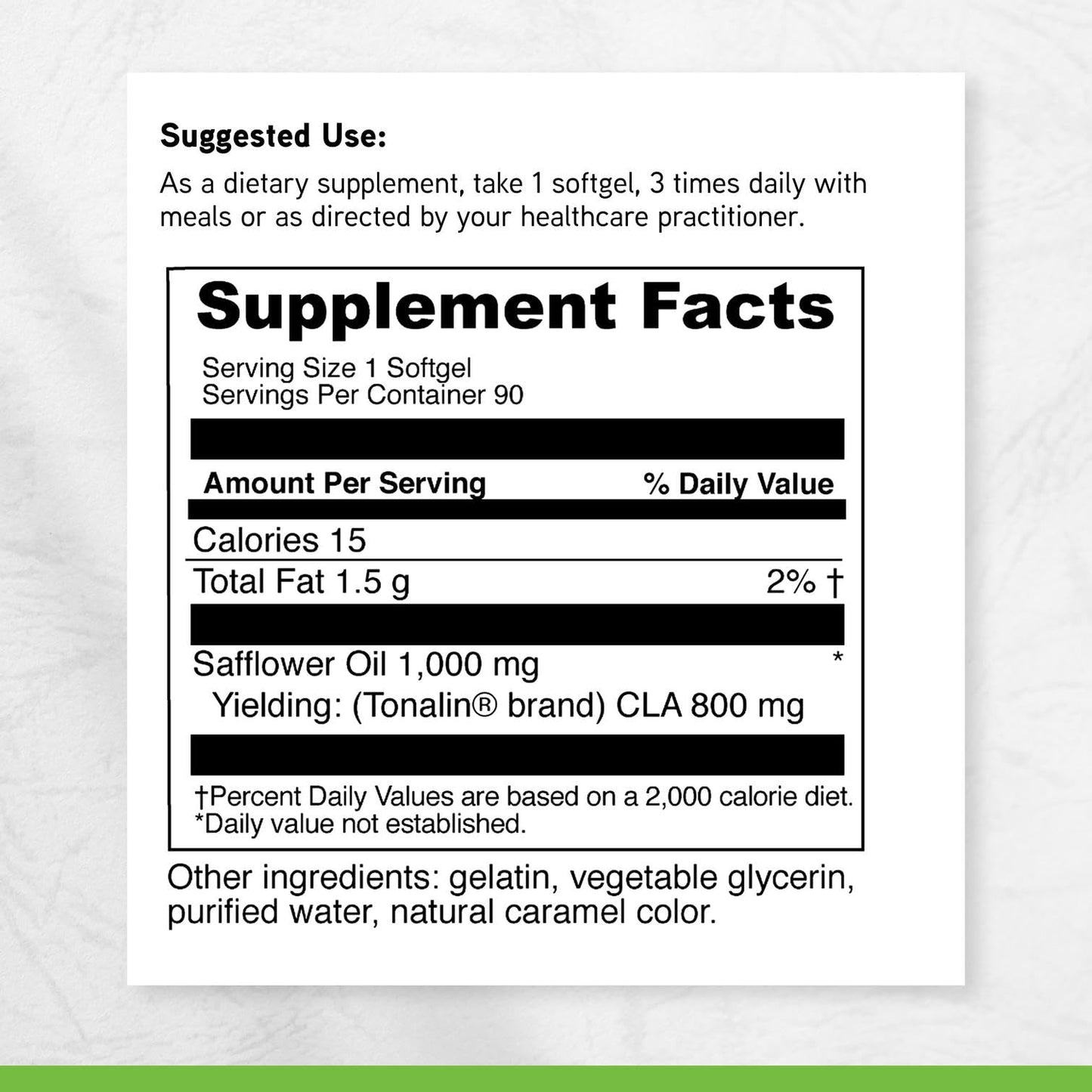 DAVINCI Tonalin-CLA Lean Muscle Mass & Energy Support* Softgels, 90 Count