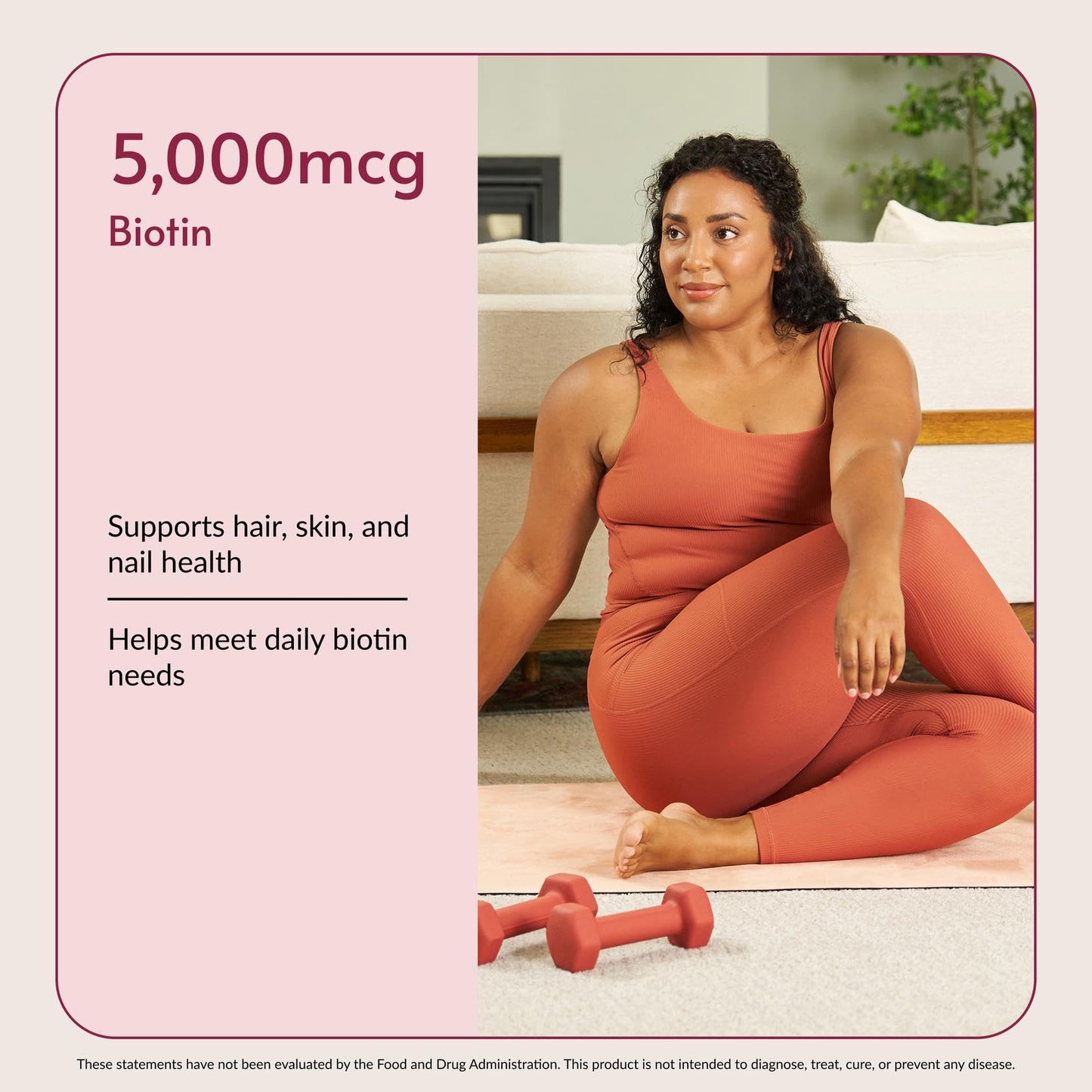 Bariatric Advantage Biotin 5,000 mcg Easy-Digest Mini Capsules Hair, Skin & Nails Support, for Bariatric Surgery Patients, 90 Capsules