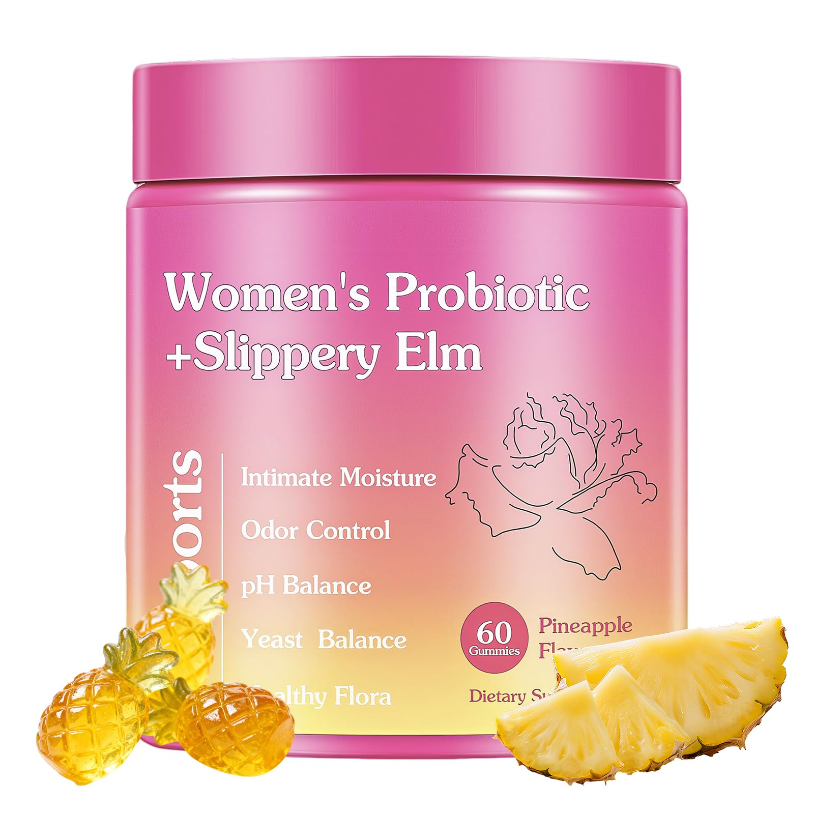 Dmtdnid Her Juicy Feminine Probiotics for Women 60 Gummies