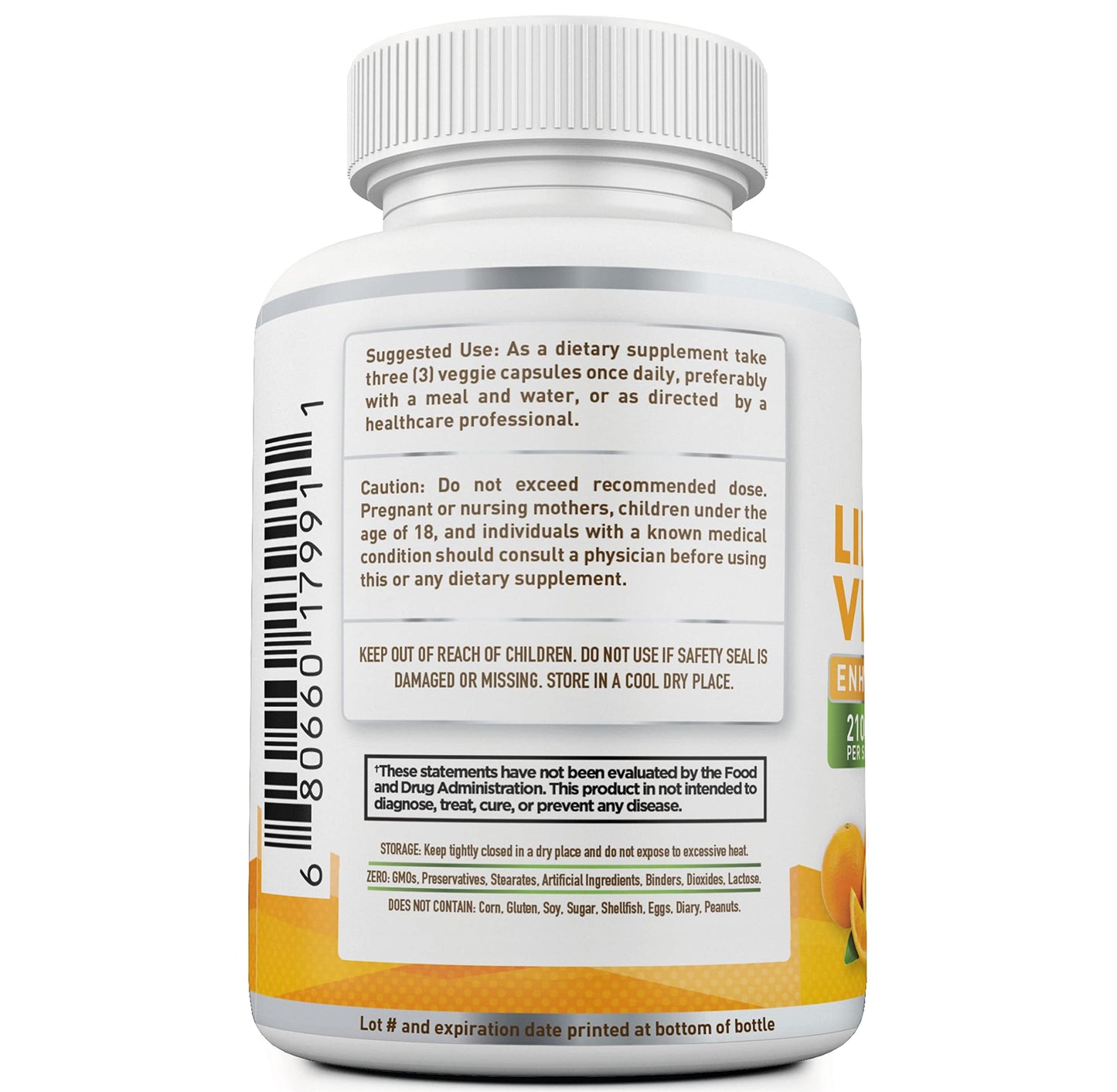 NURTURE ALLEY Liposomal Vitamin C 2100mg, 180 Capsules