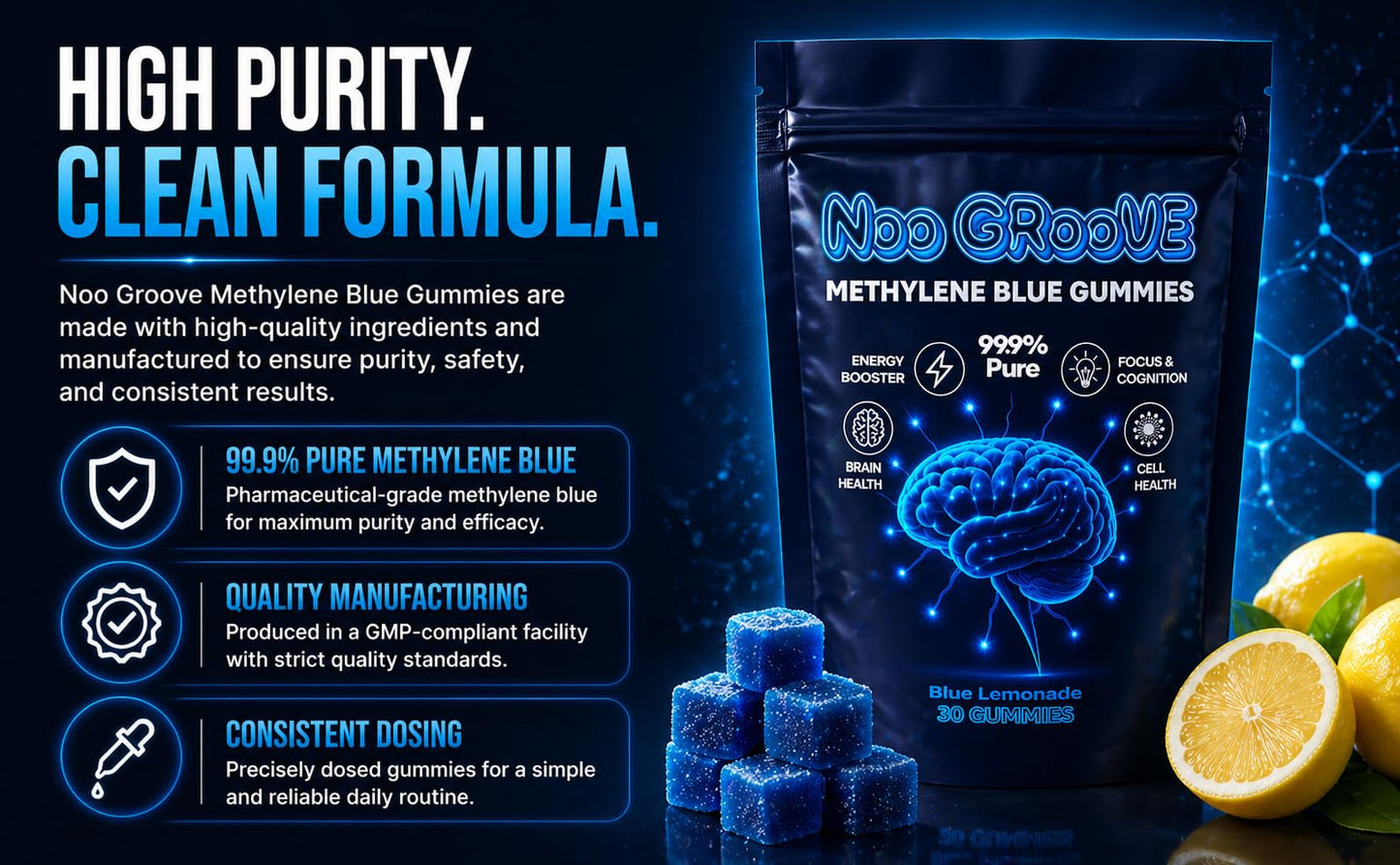Noo Groove Methylene Blue Gummies 30 Count