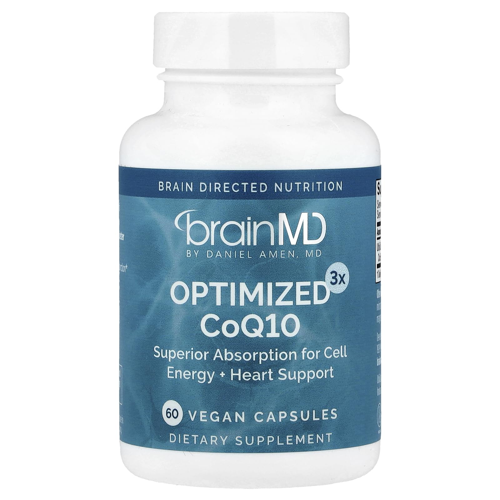 BRAINMD Optimized CoQ10 Supplement 30 Capsules