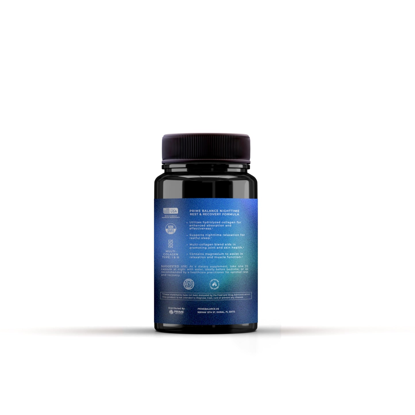 Prime Balance Hydrolyzed Multi-Collagen Night Complex Capsule 60 Count