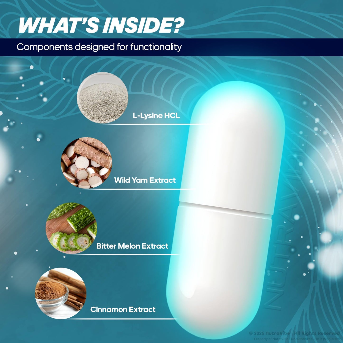 NutraVibe Brain Defender Brain and Memory Support Capsule 60 Count
