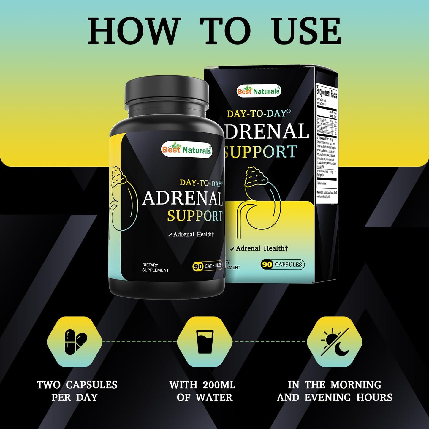 Best Naturals Day-to-Day Adrenal Support 90 Capsules