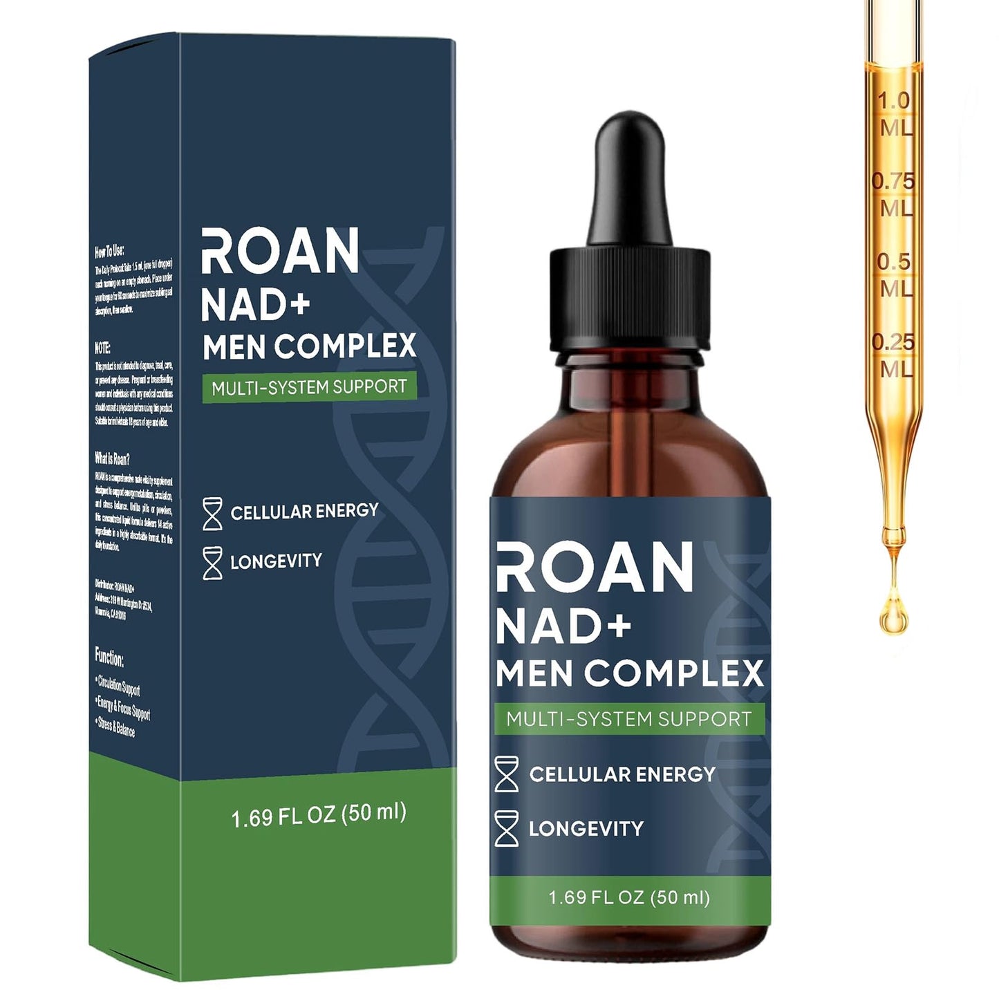 ROAN NAD+ NAD+ Men's Complex Plus Gummy, 1 Count