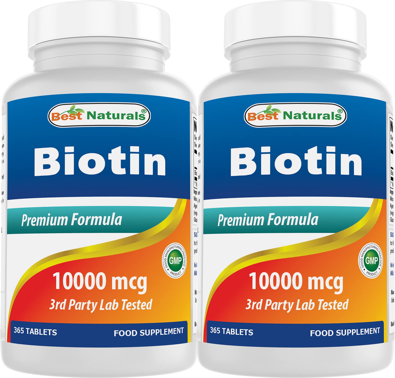 Best Naturals Biotin 10,000 mcg Tablets, 730 Tablets
