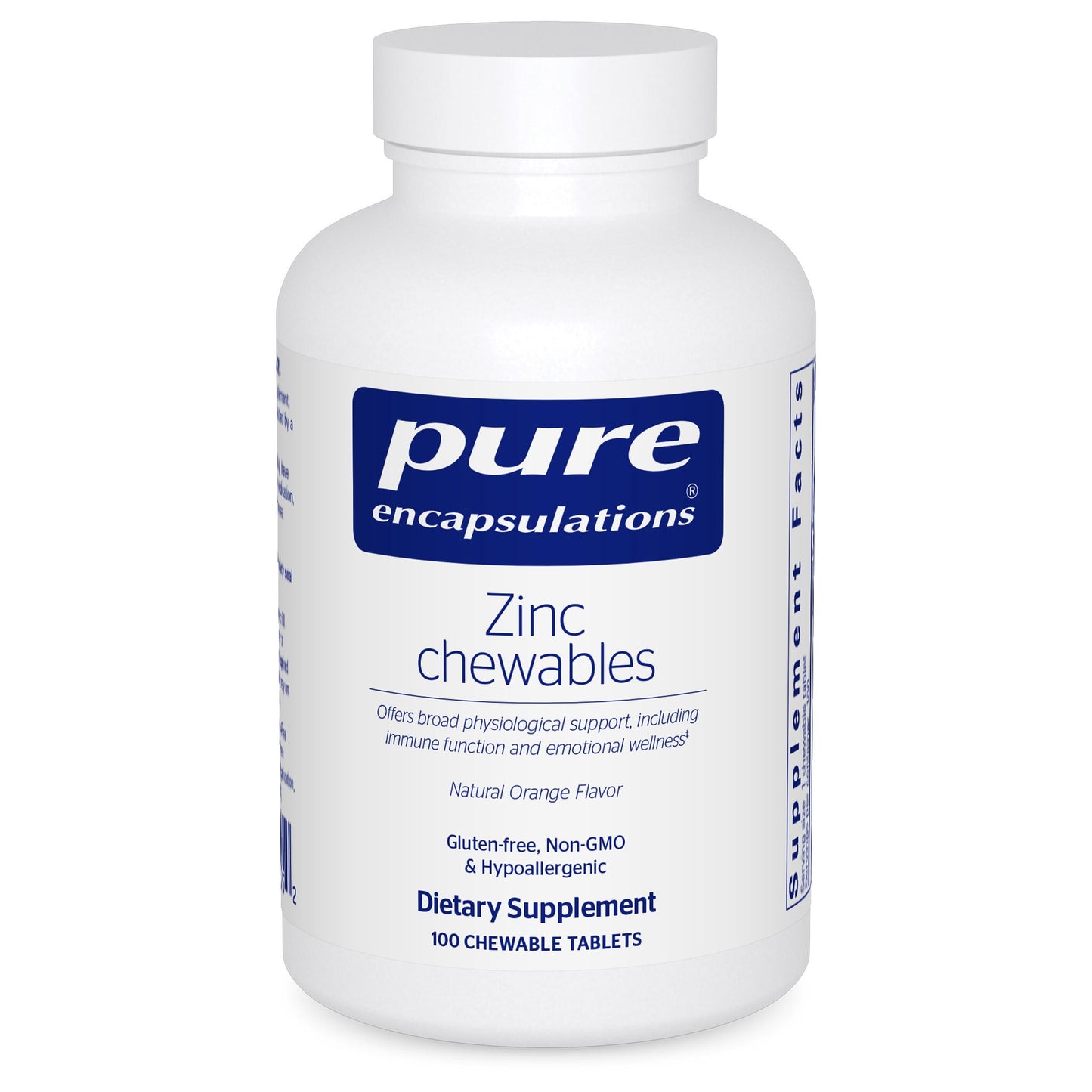 Pure Encapsulations Zinc Tablet 100 Tablets