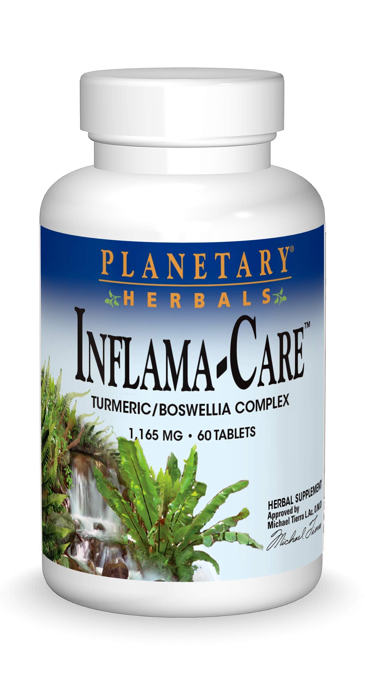 Planetary Herbals Inflama-Care 1165mg Turmeric/Boswellia Complex Tablet, 60 Count