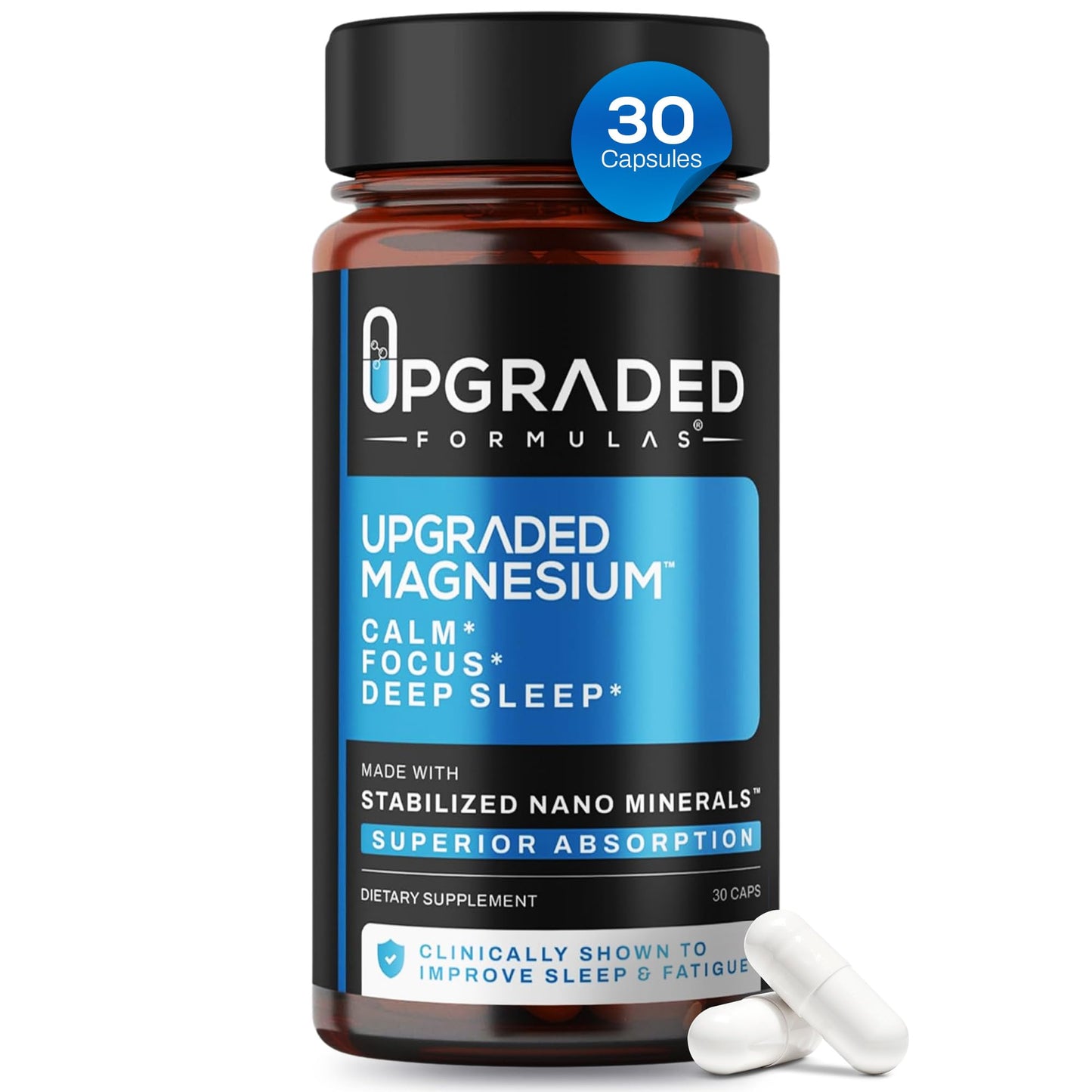 Upgraded Formulas Nano Magnesium Supplement Capsules 30 Capsules