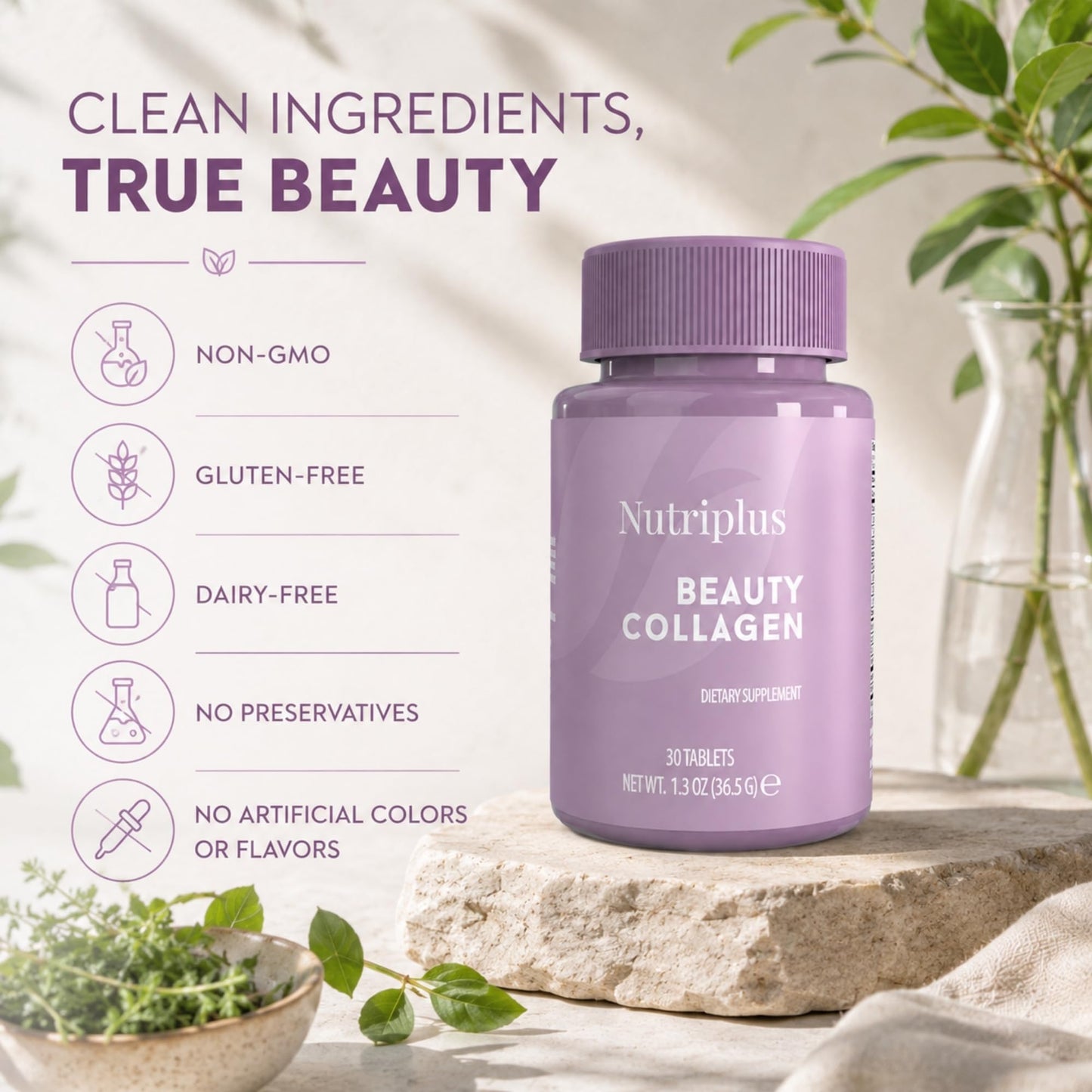 FARMASi Nutriplus Beauty Collagen Tablets, 30 Tablets