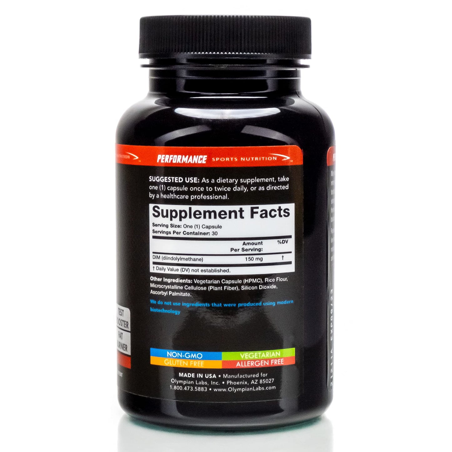 Olympian Labs DIM 150mg Diindolylmethane Supplement Capsules 30 Count