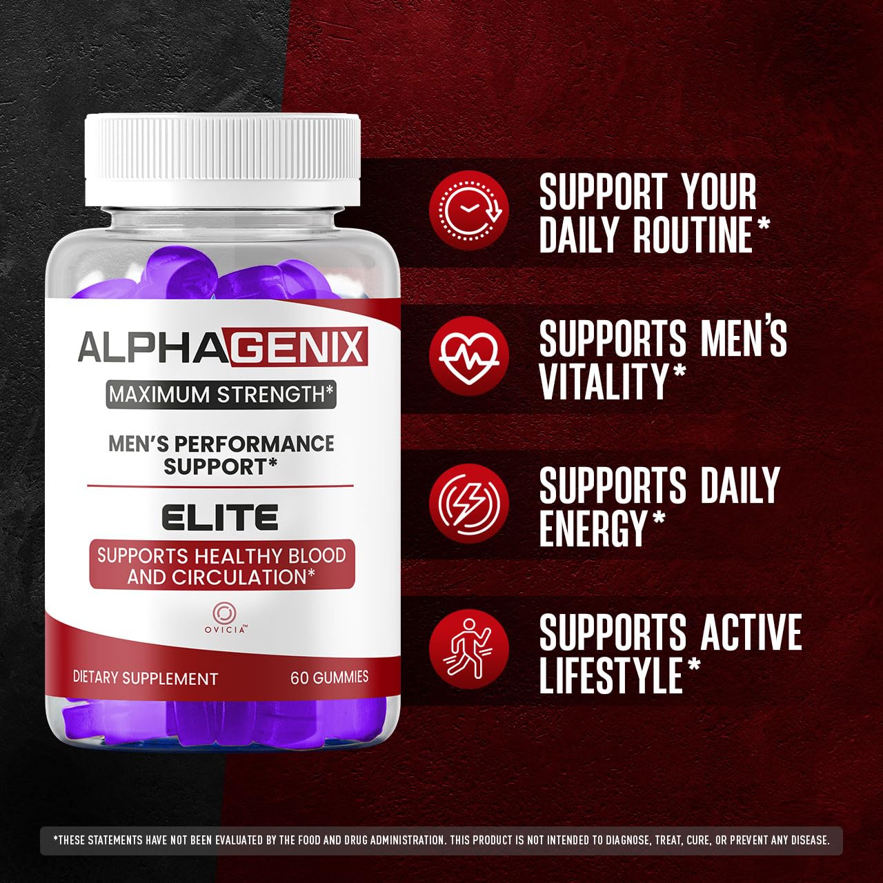 OVICIA Alpha Genix 180 Gummies