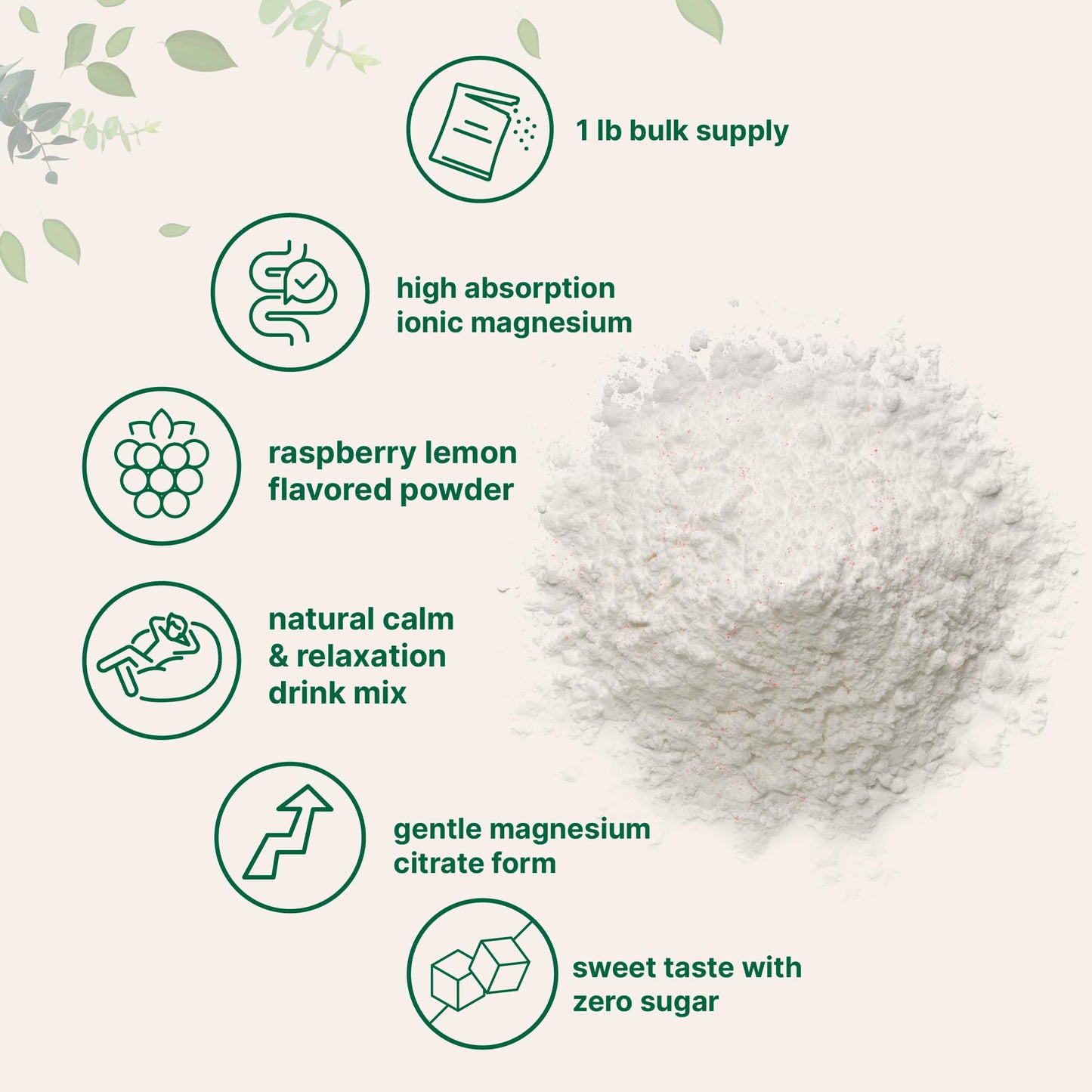 Micro Ingredients MiracleMag Calm Magnesium Powder, 16 Ounces