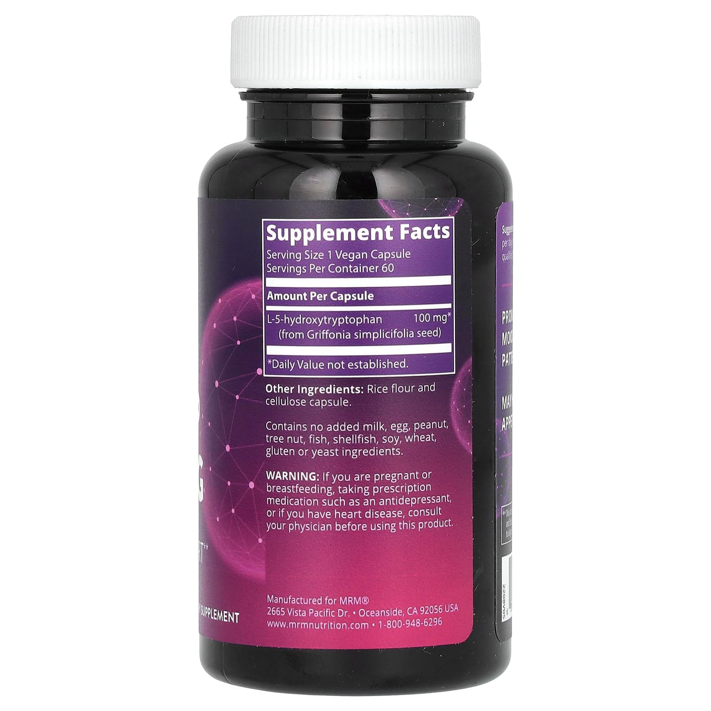 MRM 5-HTP 100 mg Capsules, 60 Servings