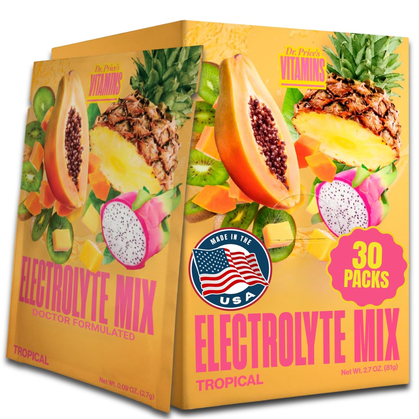 Dr. Price's Vitamins Electrolytes Powder Packets 2.7