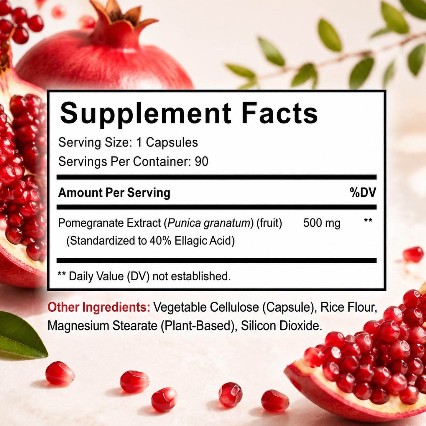 Ikokei Organic Pomegranate Extract Capsules, 180 Count