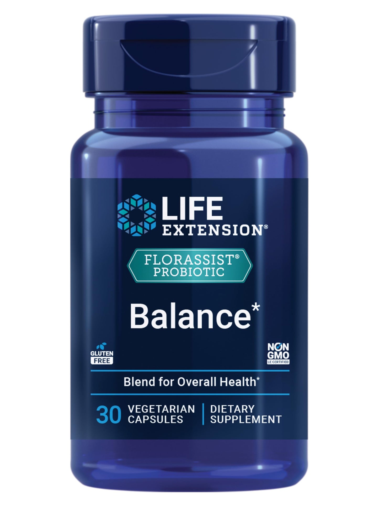 Life Extension FLORASSIST Probiotic Balance Capsules, 30 Count