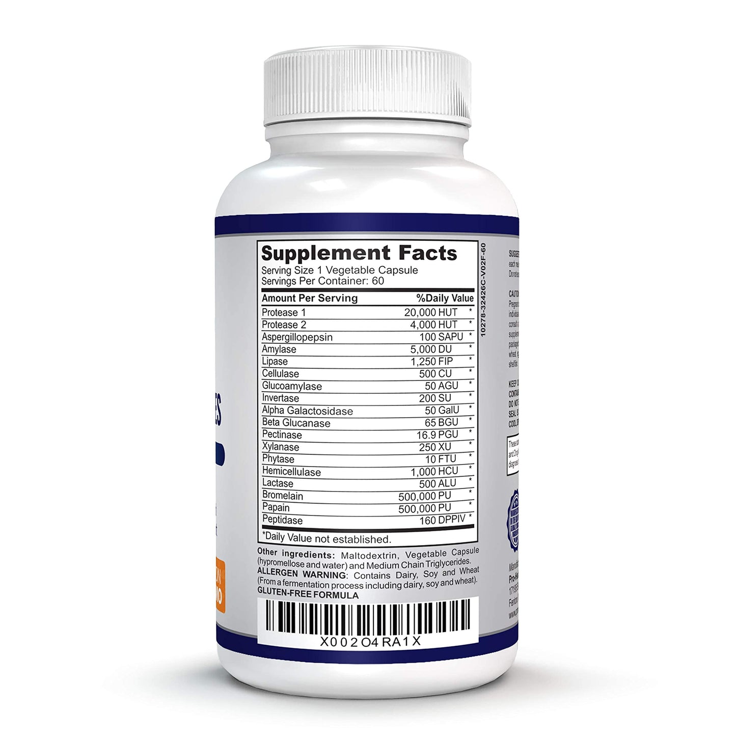 O!VITA Premium Digestive Enzymes with Plant-Based Enzymes Capsule 60