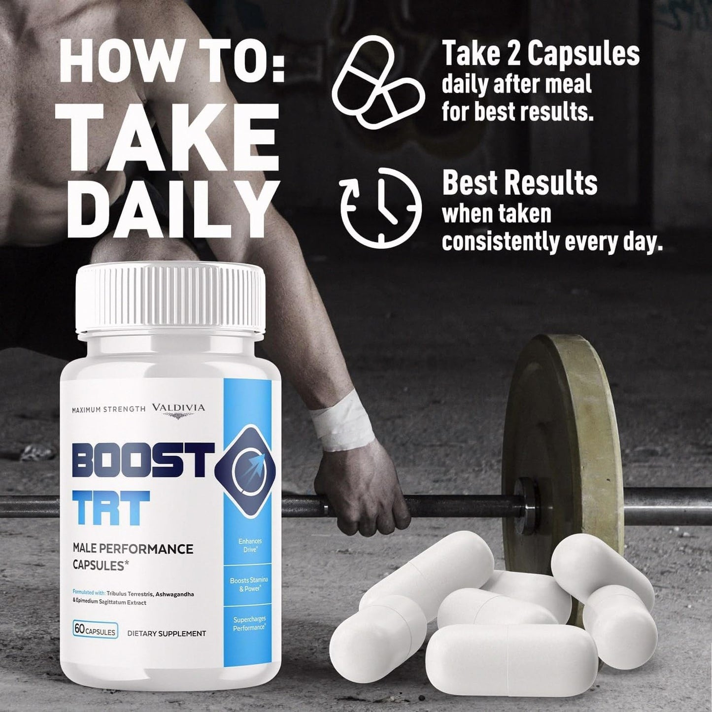 KYFLAG BoostTRT Maximum Strength Capsules, 24 Count