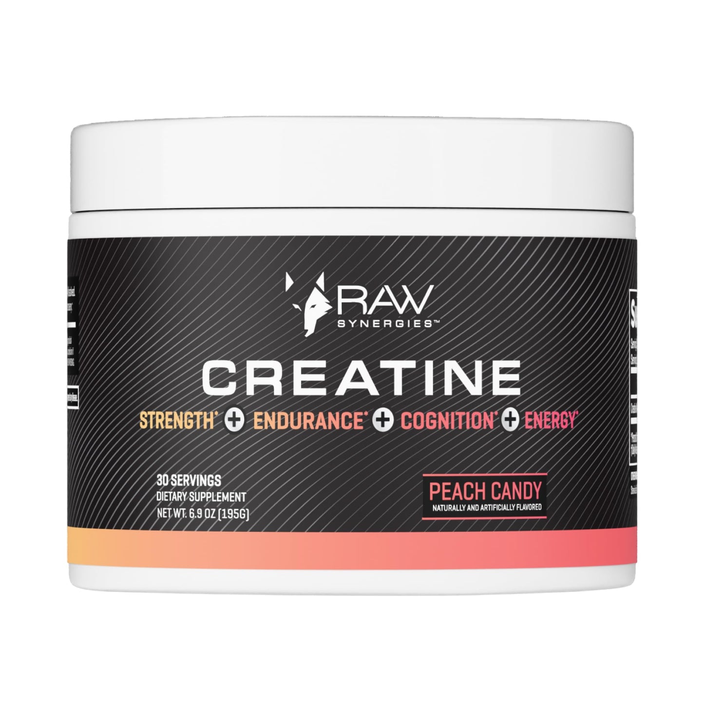 RAW Synergies Creatine Peach Candy 30 Capsules