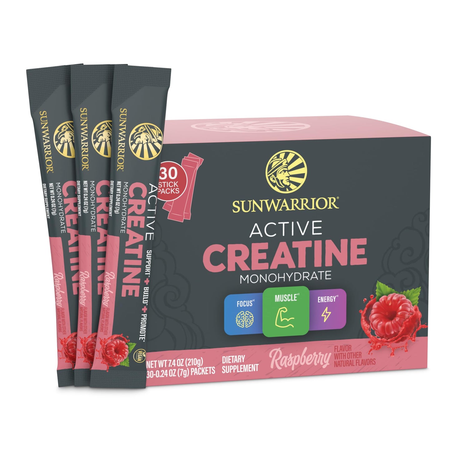 Sunwarrior Creatine Monohydrate Powder Micronized 7.2 oz