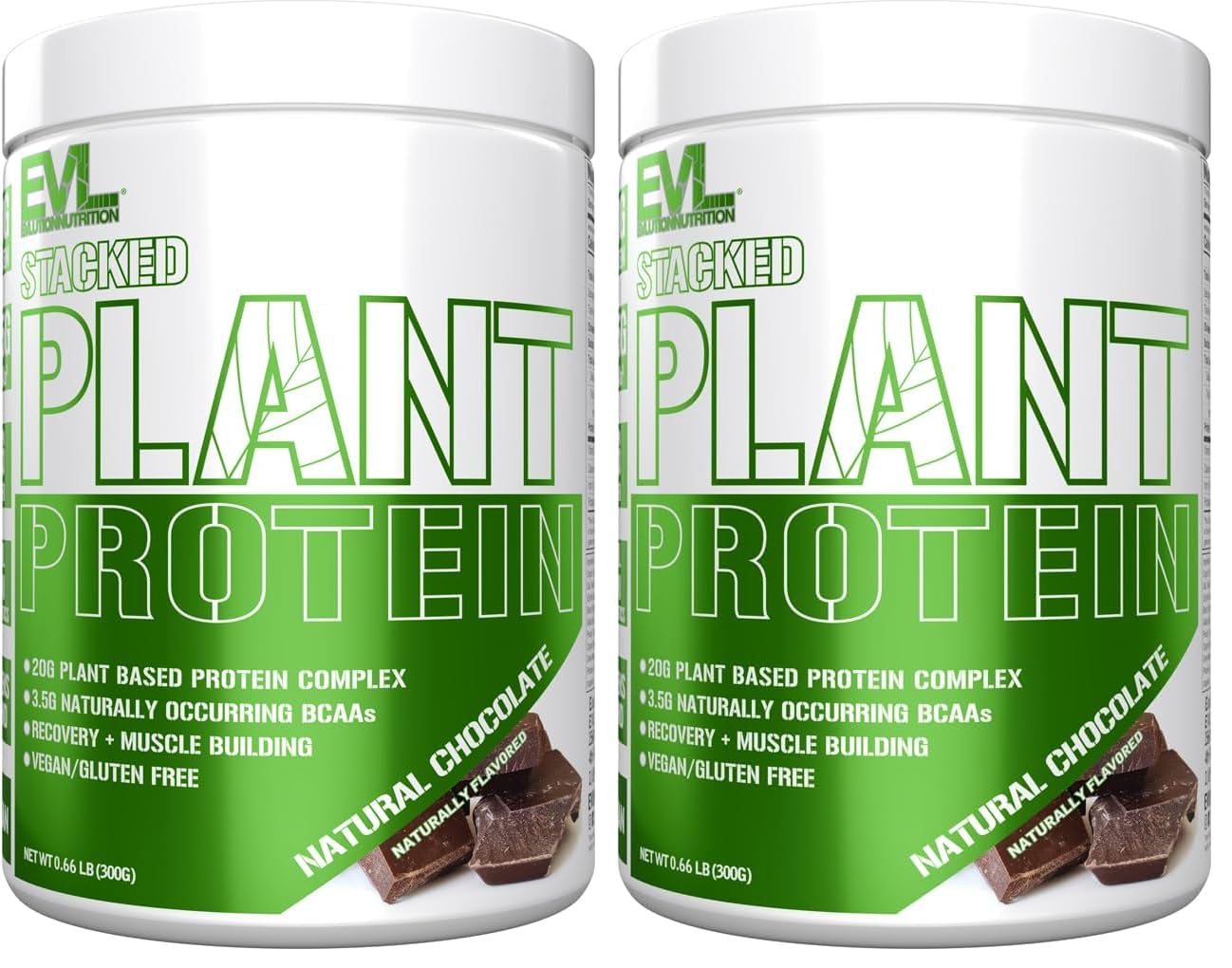Evlution Stacked Plant Protein Powder Pack of 2