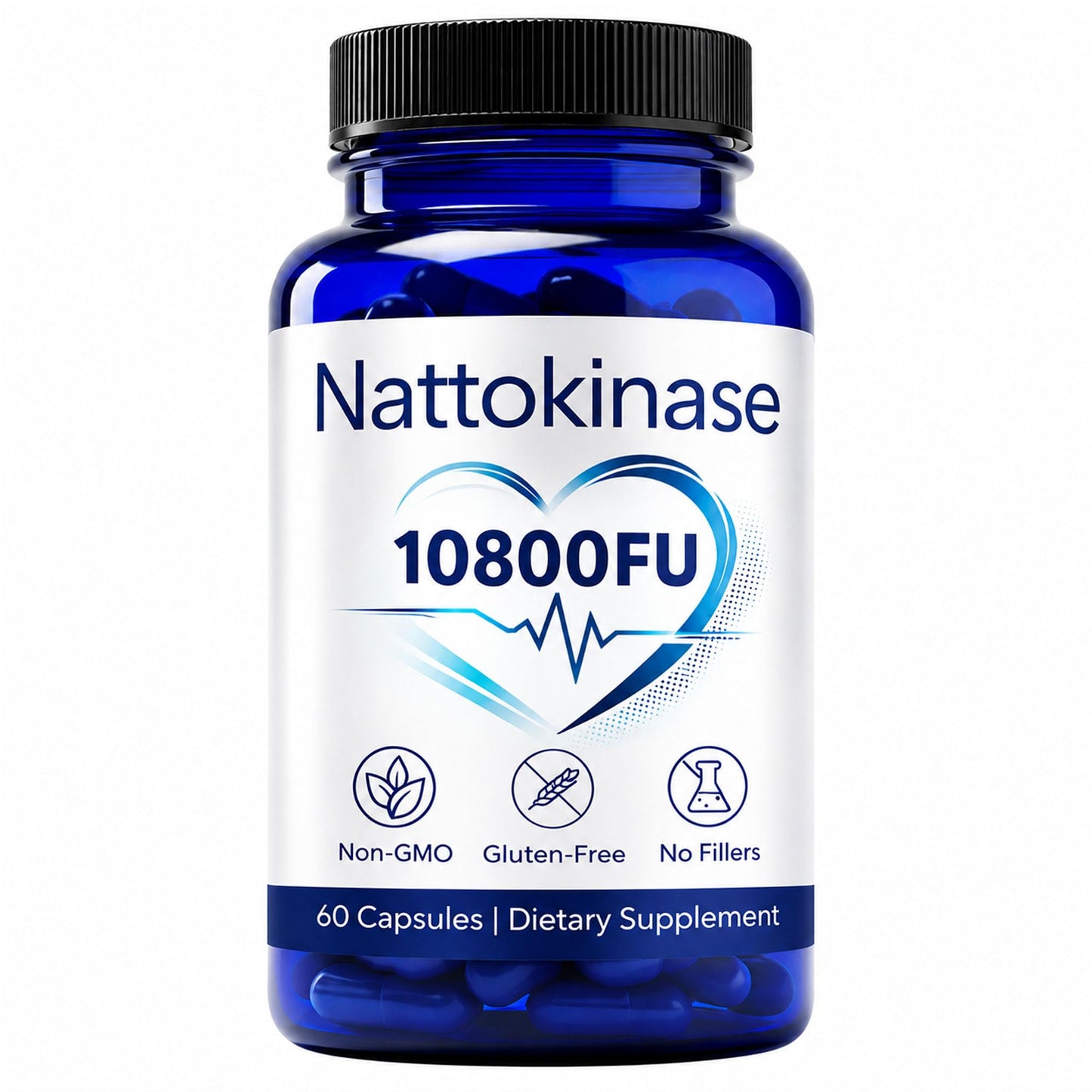 VOSETOKELA Nattokinase 10800 FU Capsules, 60 Capsules