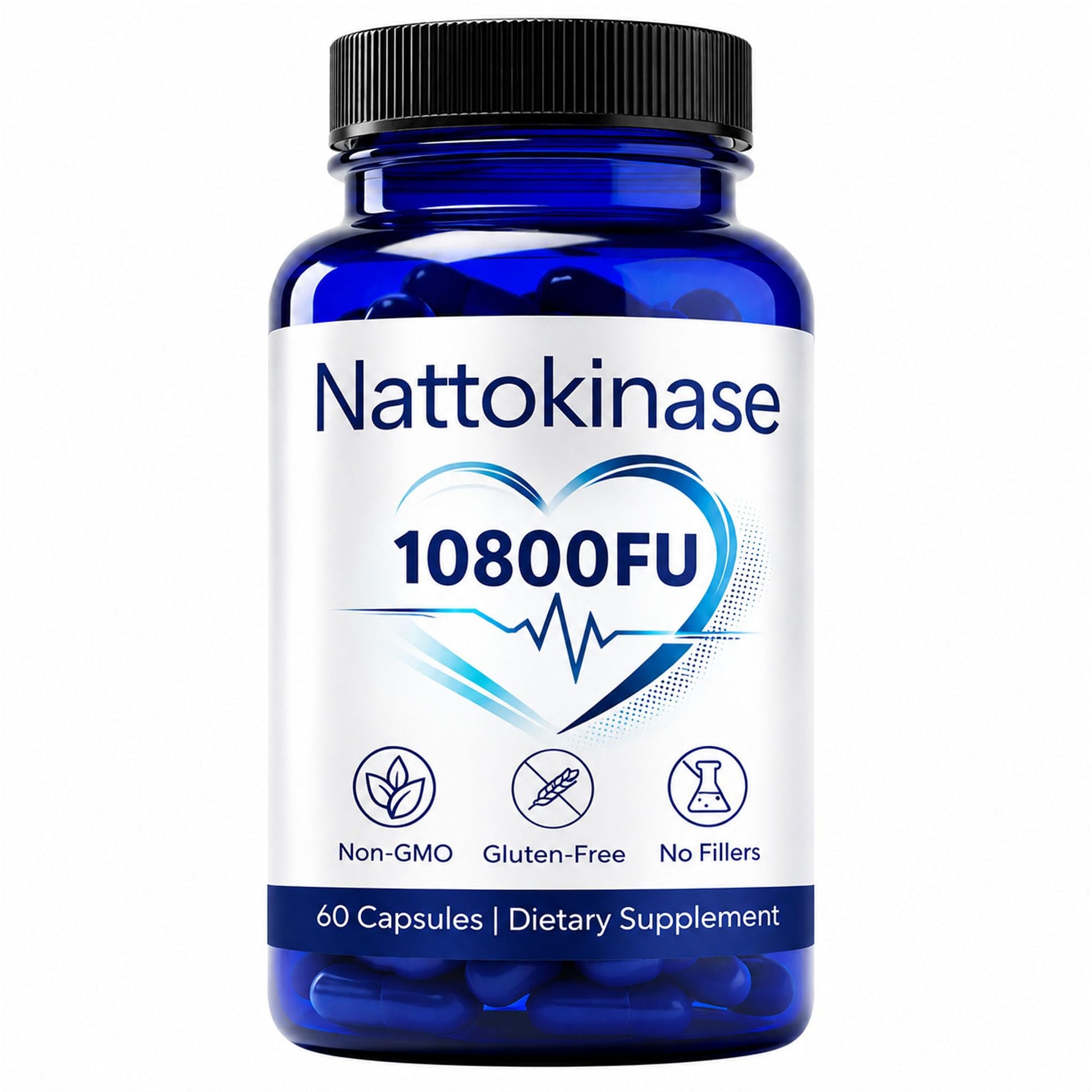 VOSETOKELA Nattokinase 10800 FU Capsules, 60 Capsules