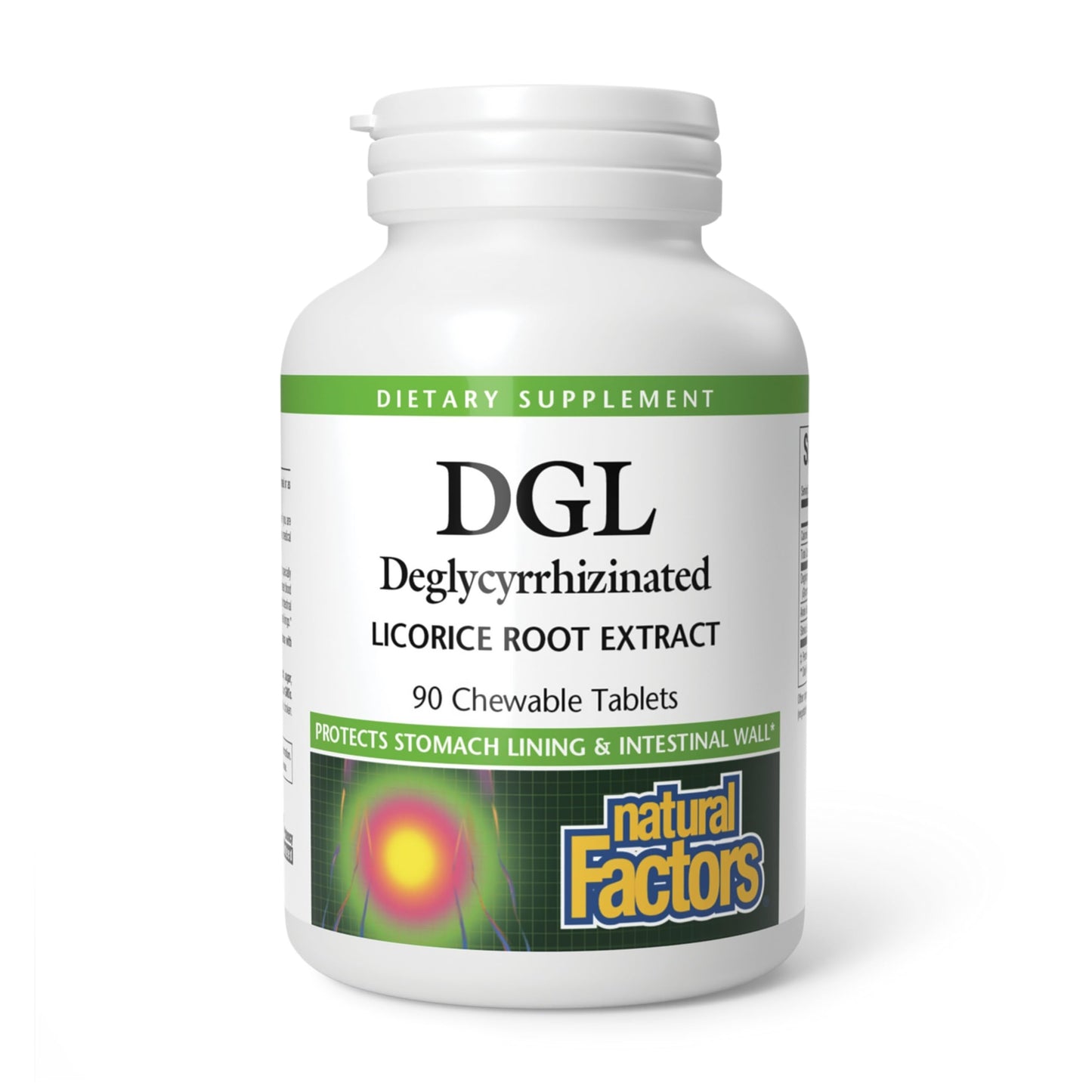 Natural Factors DGL Chewable Digestive Support Supplement with Licorice Root Extract - 90 Tablets