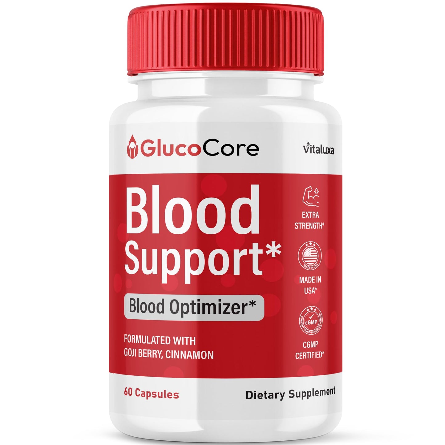 Vitaluxa Gluco Core Capsules, 60 Count