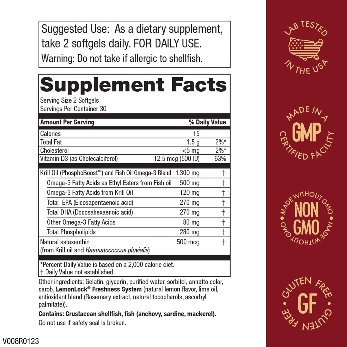 Purity Products Krill Omega 50 60 Softgels