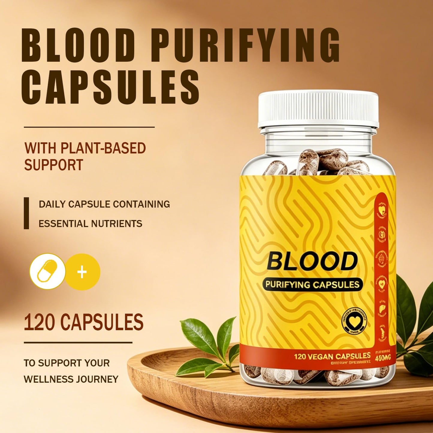 TAFUTY Blood Purifying Capsules 120 Count