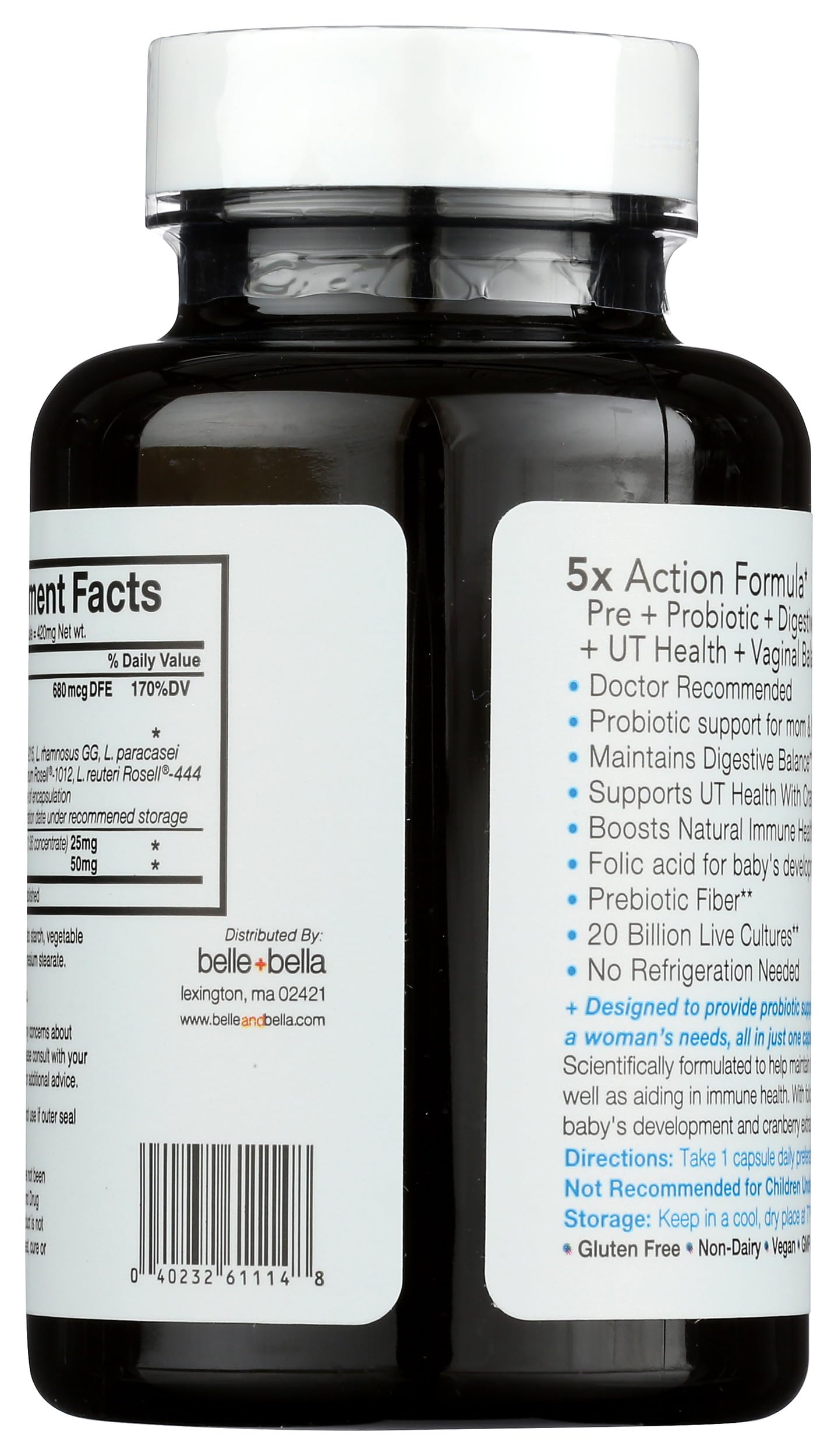 Belle+Bella Probiology Probiotic Flora Fem Capsule 30 Count