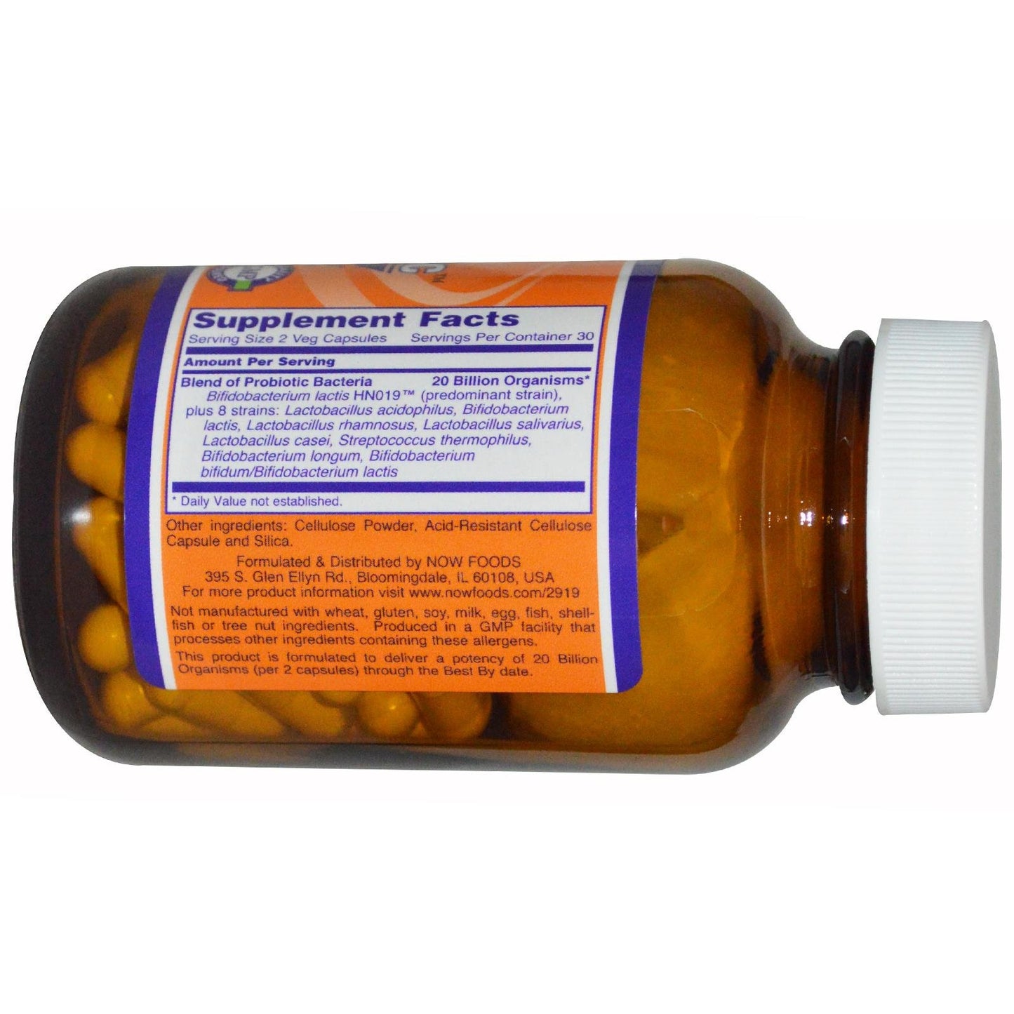 NOW Foods Clinical GI Probiotic Healthy Intestinal Flora Capsules, 60 Count