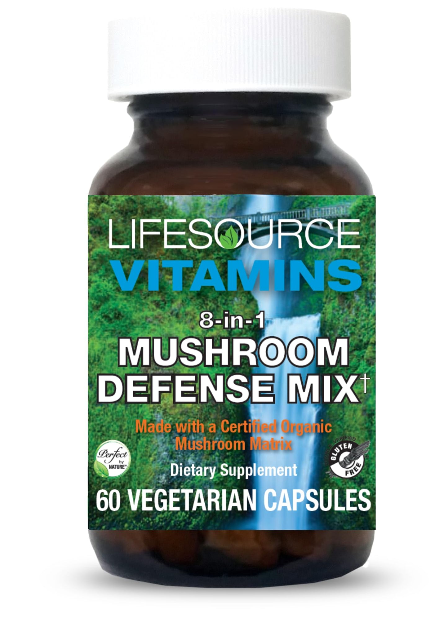 LifeSource Vitamins Mushroom Defense Mix Capsules 60 Veg Caps