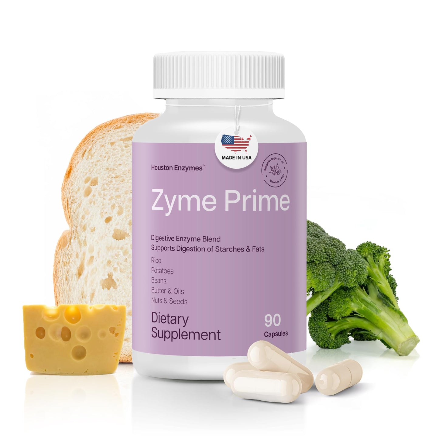 Houston Enzymes Zyme Prime 90 Capsules